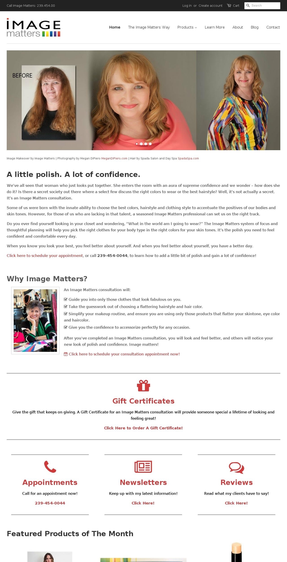 imagemattersswfl.com shopify website screenshot