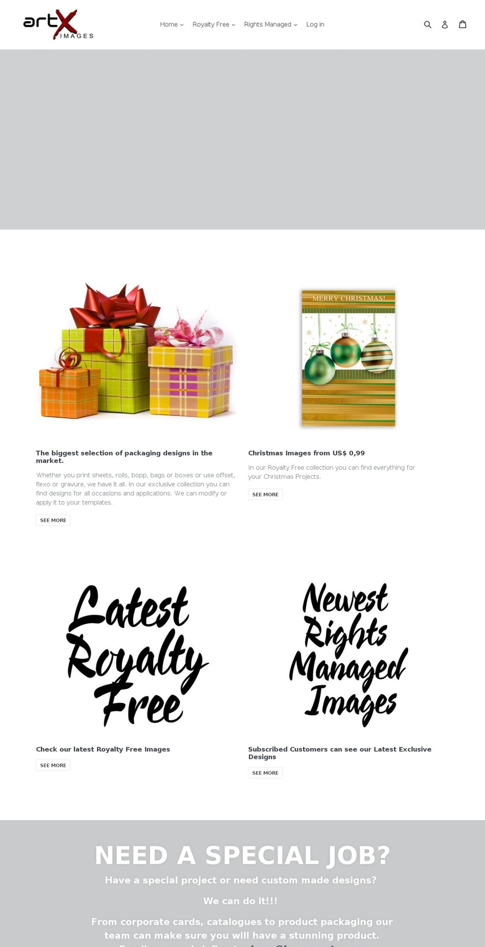 imagesartx.com shopify website screenshot