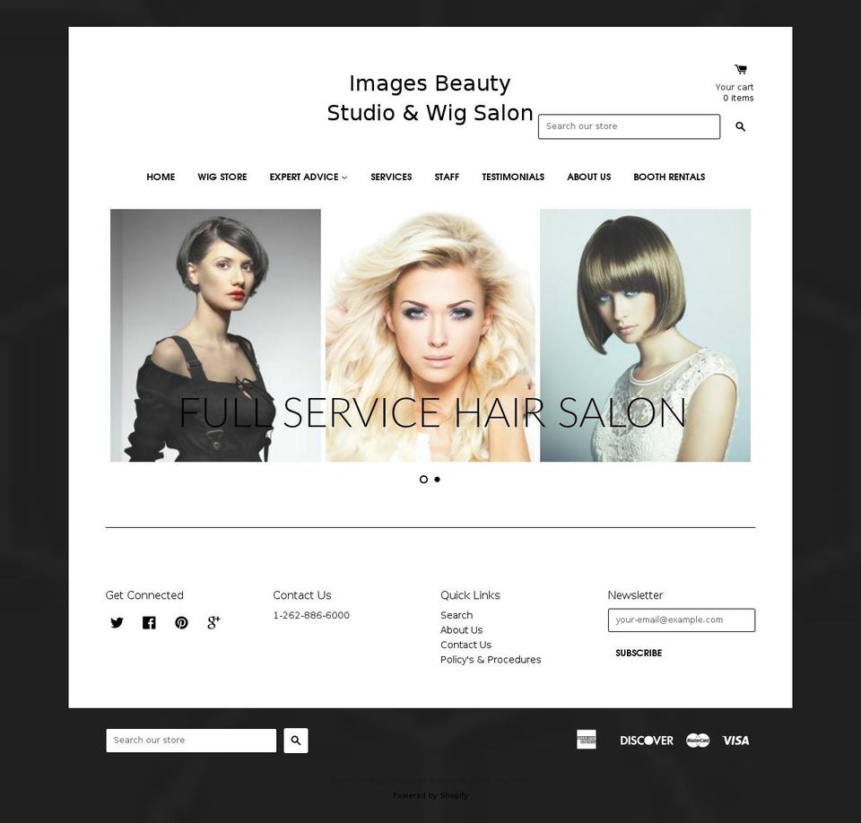 imagesbeautystudiowi.com shopify website screenshot