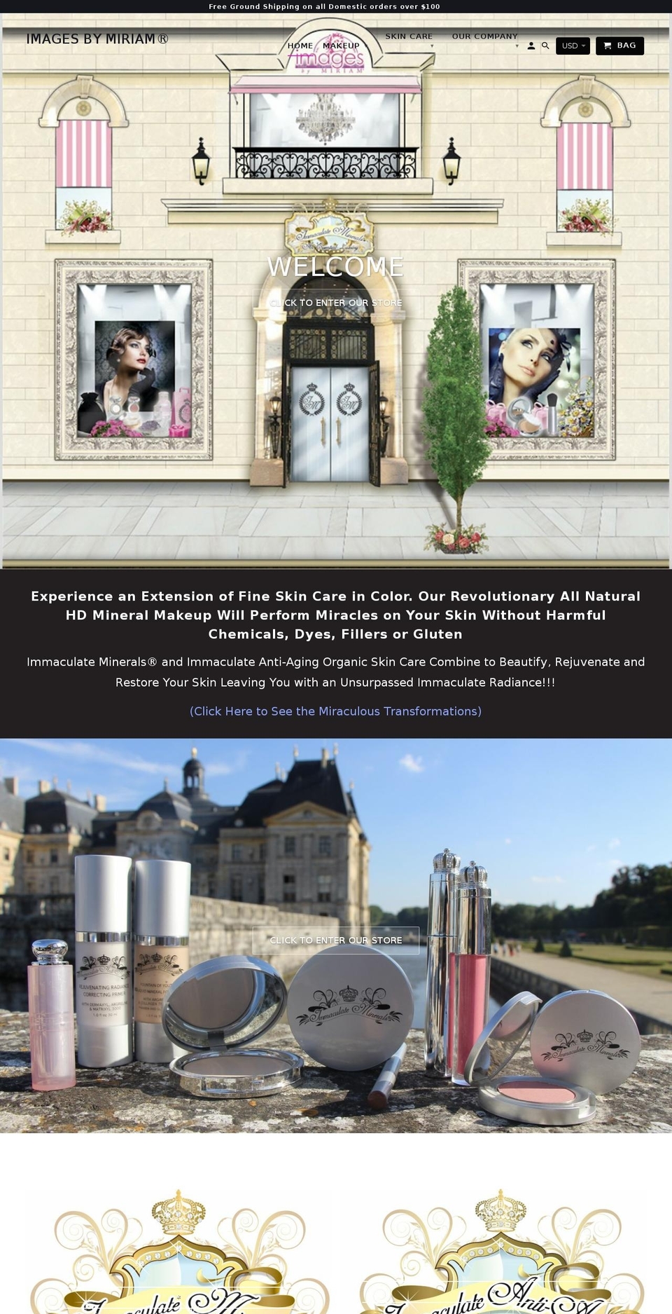 imagesbymiriam.com shopify website screenshot