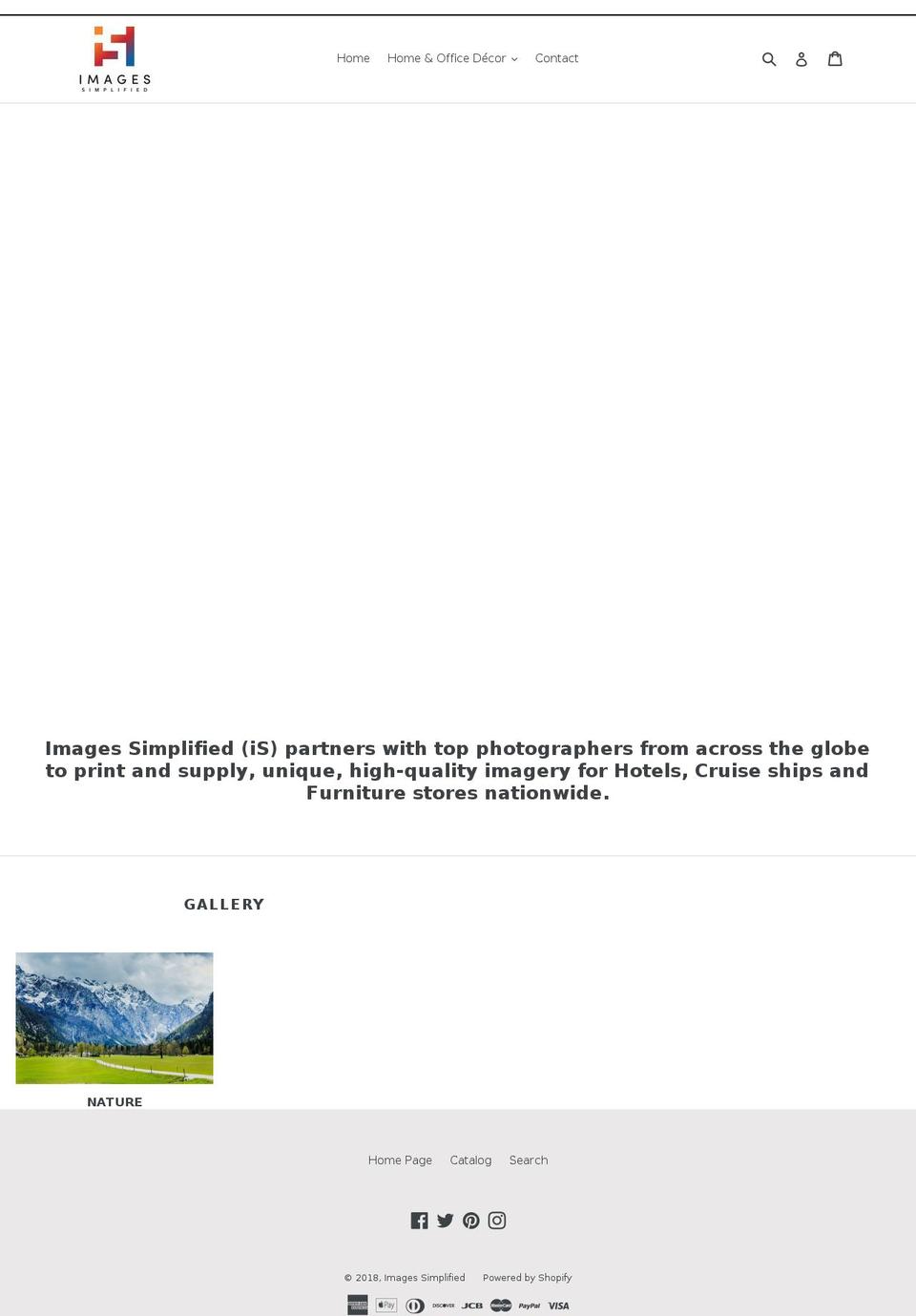 imagessimplified.com — Shopify storefront screenshot