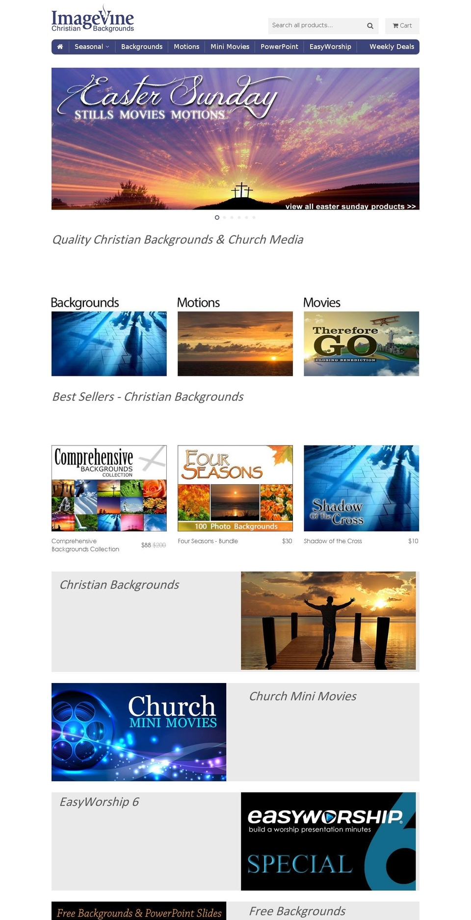 imagevine.com shopify website screenshot