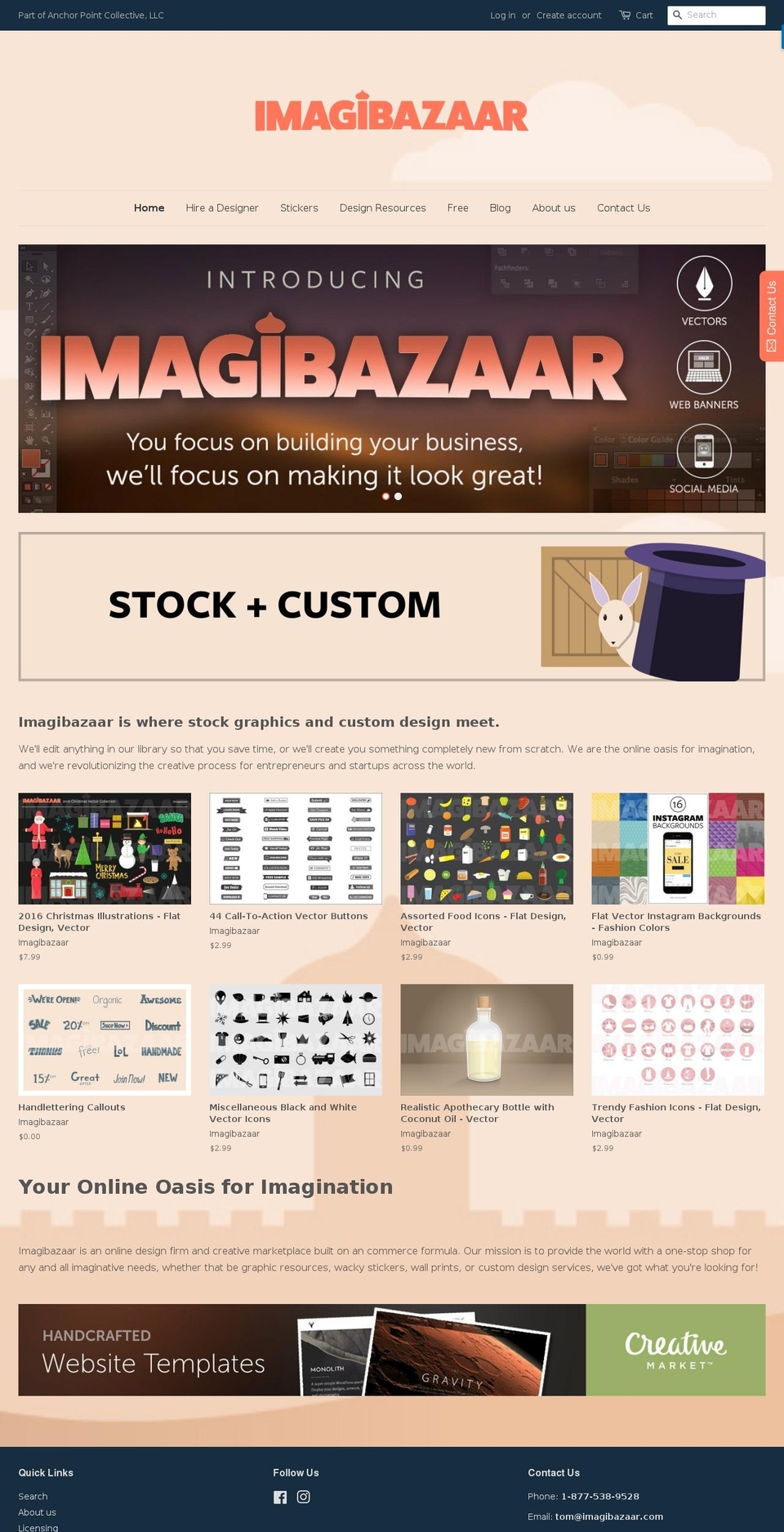 imagibazaar.com shopify website screenshot