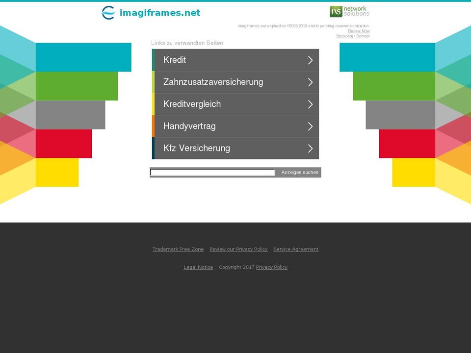 imagiframes.net shopify website screenshot