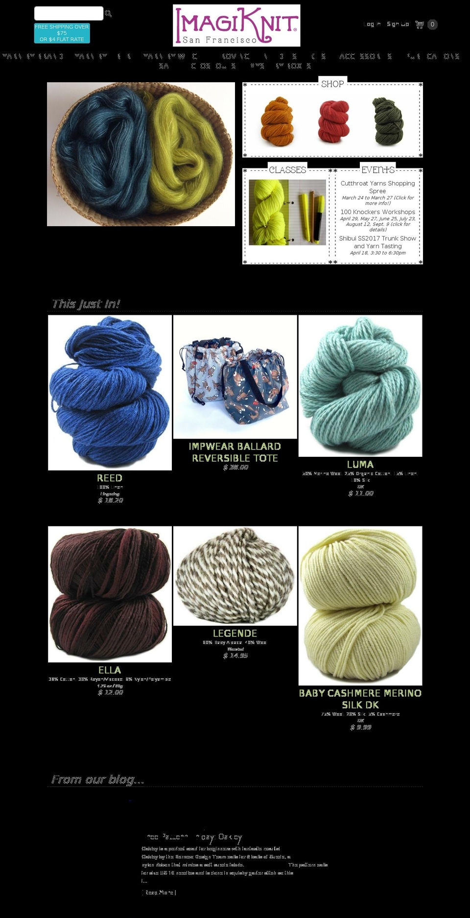 Marse ST WIP Shopify theme site example imagiknit.com