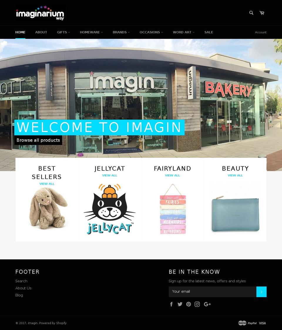 imaginariumway.com shopify website screenshot
