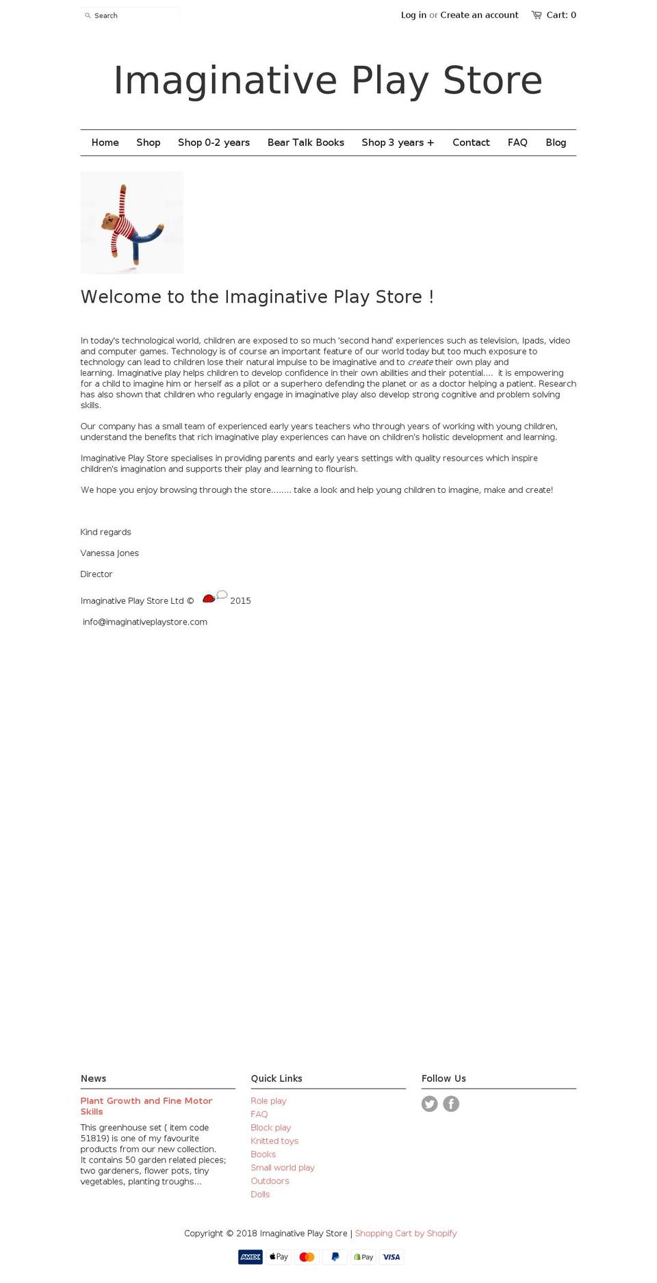 imaginative-play-store.com — Shopify storefront screenshot