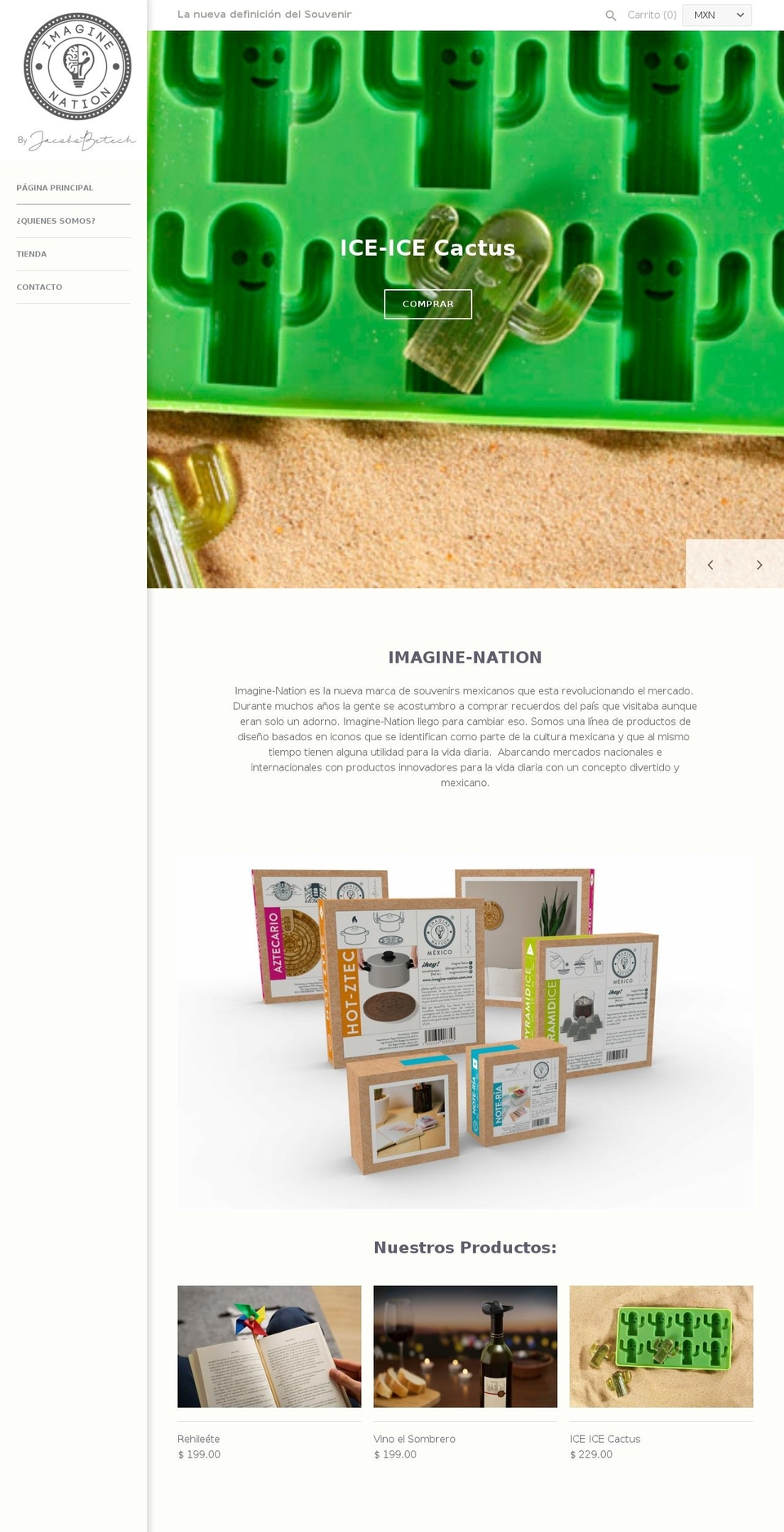 Imagine-NationMx Shopify theme site example imagine-nation.com.mx