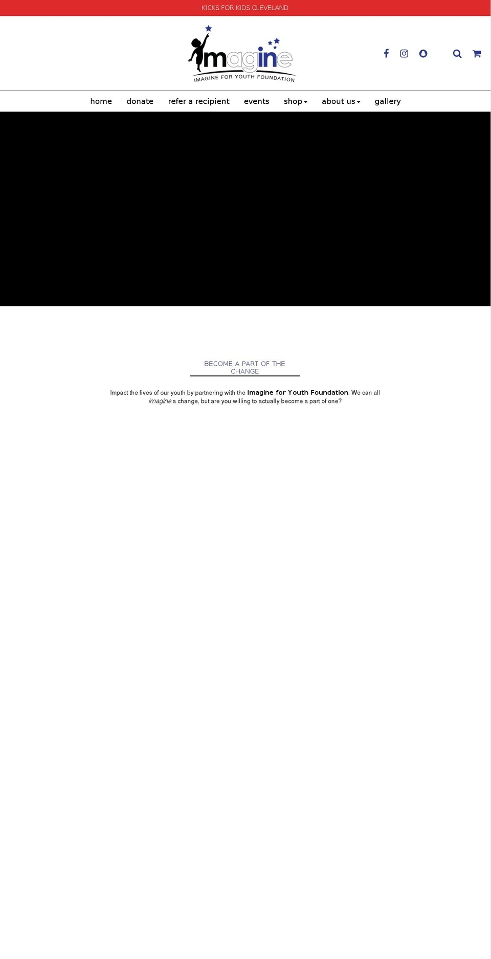 imagineforyouth.com — Shopify storefront screenshot