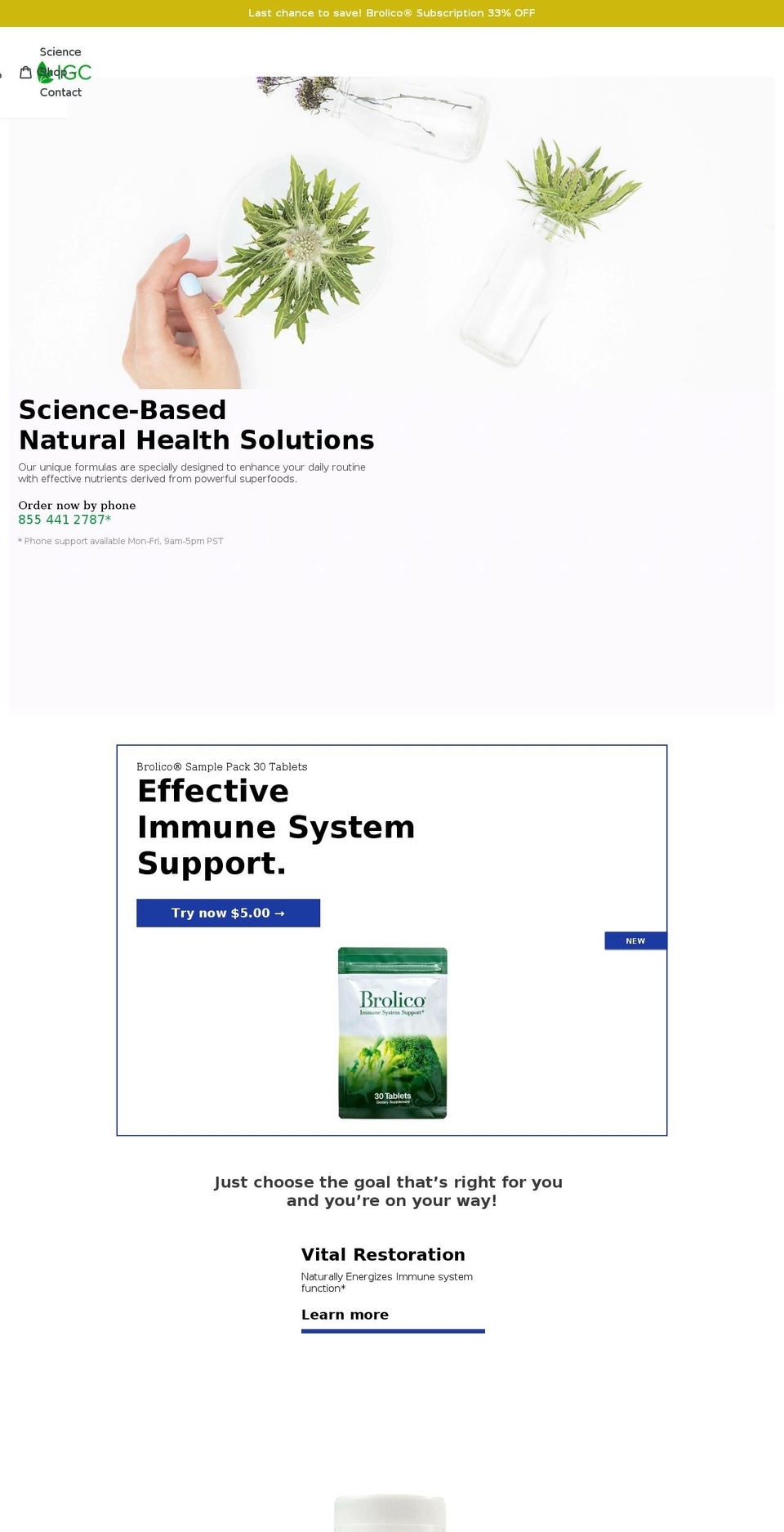 imagineglobalcare.com — Shopify storefront screenshot