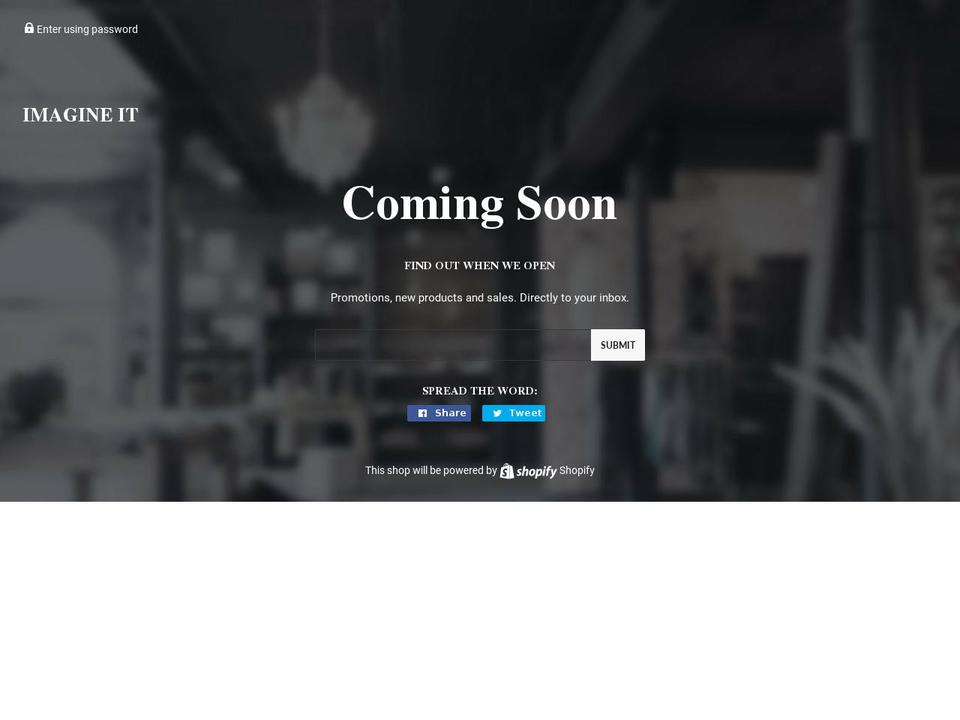 imagineitstore.com — Shopify storefront screenshot