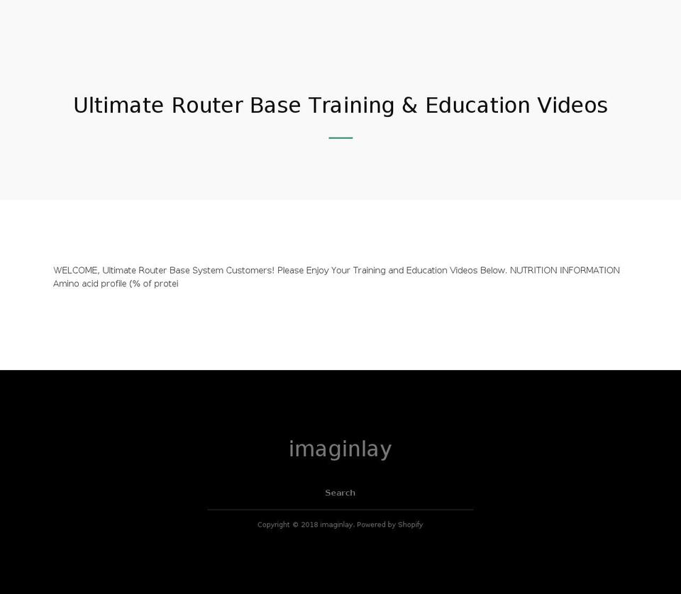 imaginewoodworker.com — Shopify storefront screenshot