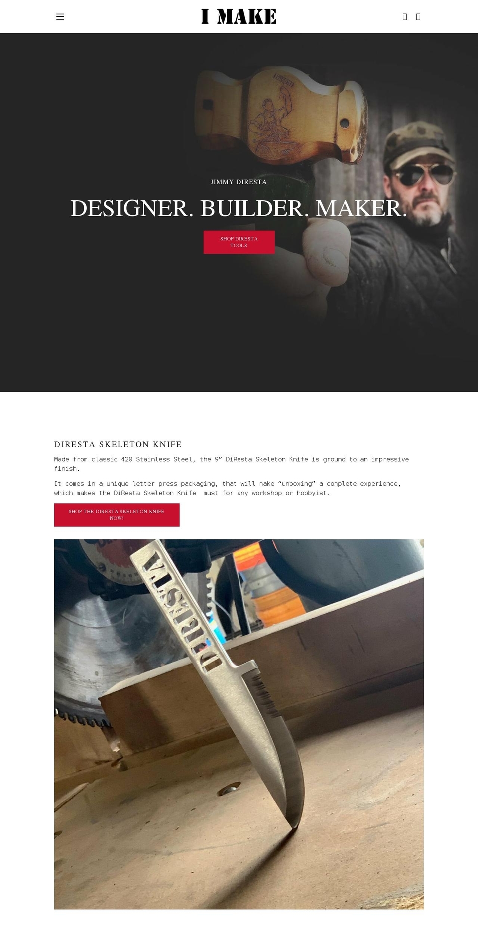 imakeny.com shopify website screenshot