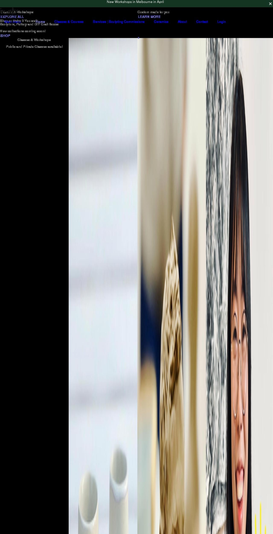 imakesculptures.com shopify website screenshot