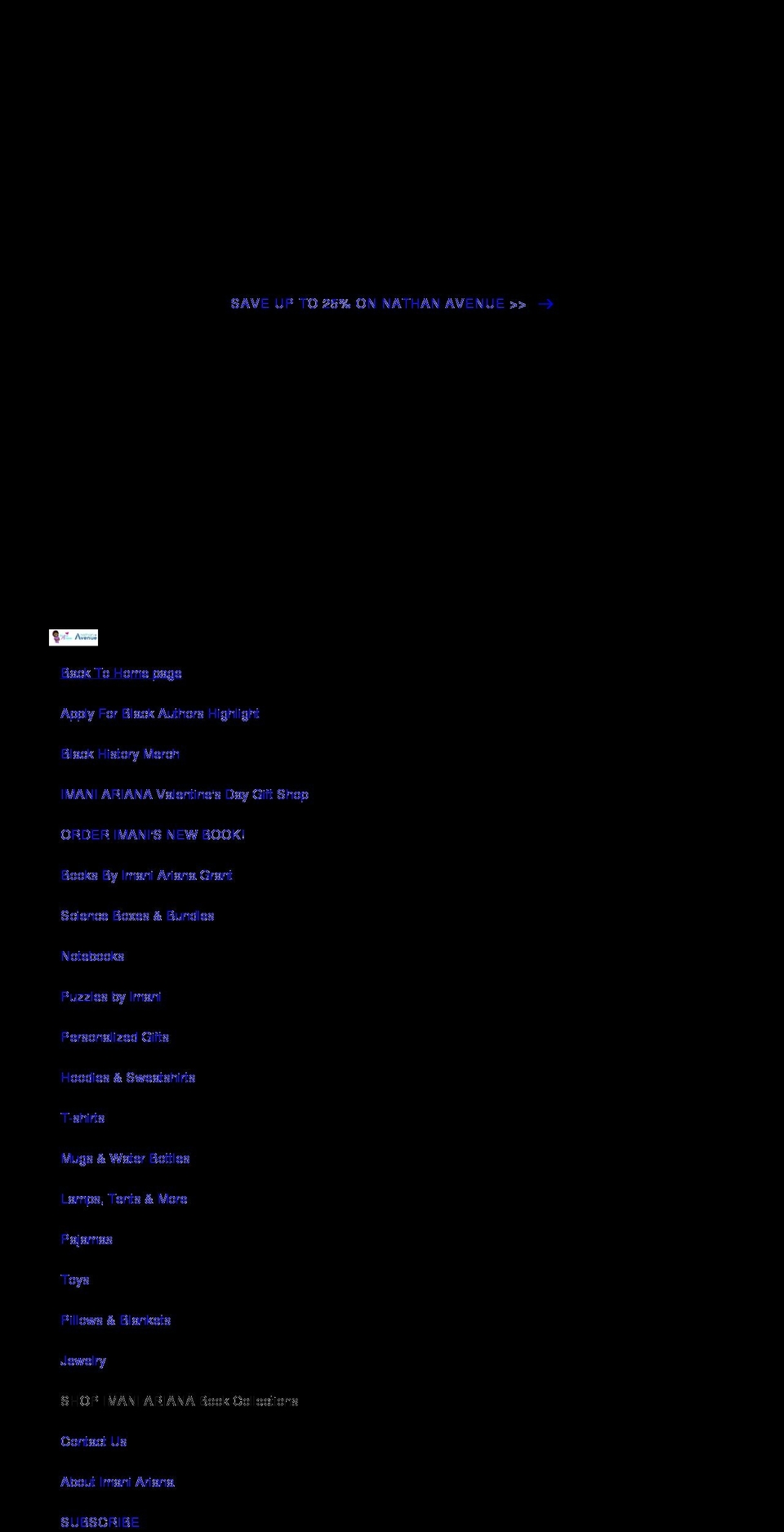imaniariana.com — Shopify storefront screenshot