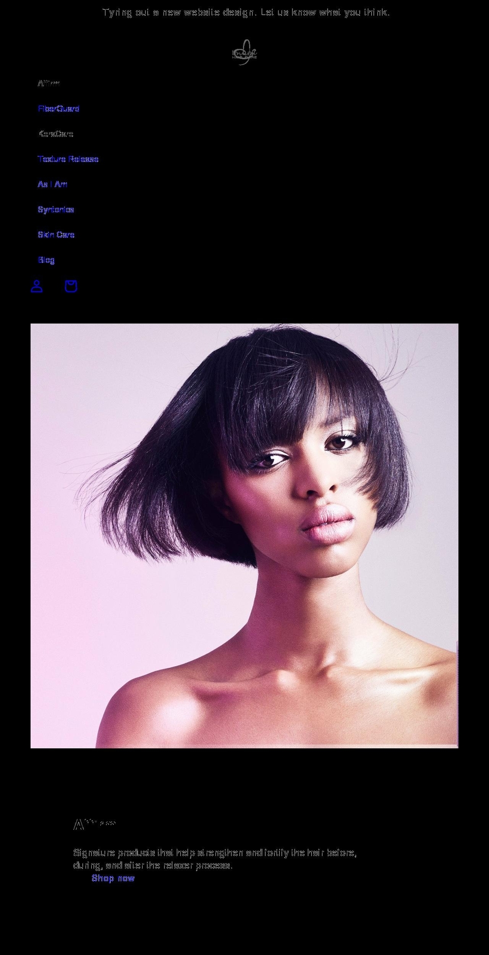 imanihaircare.com shopify website screenshot