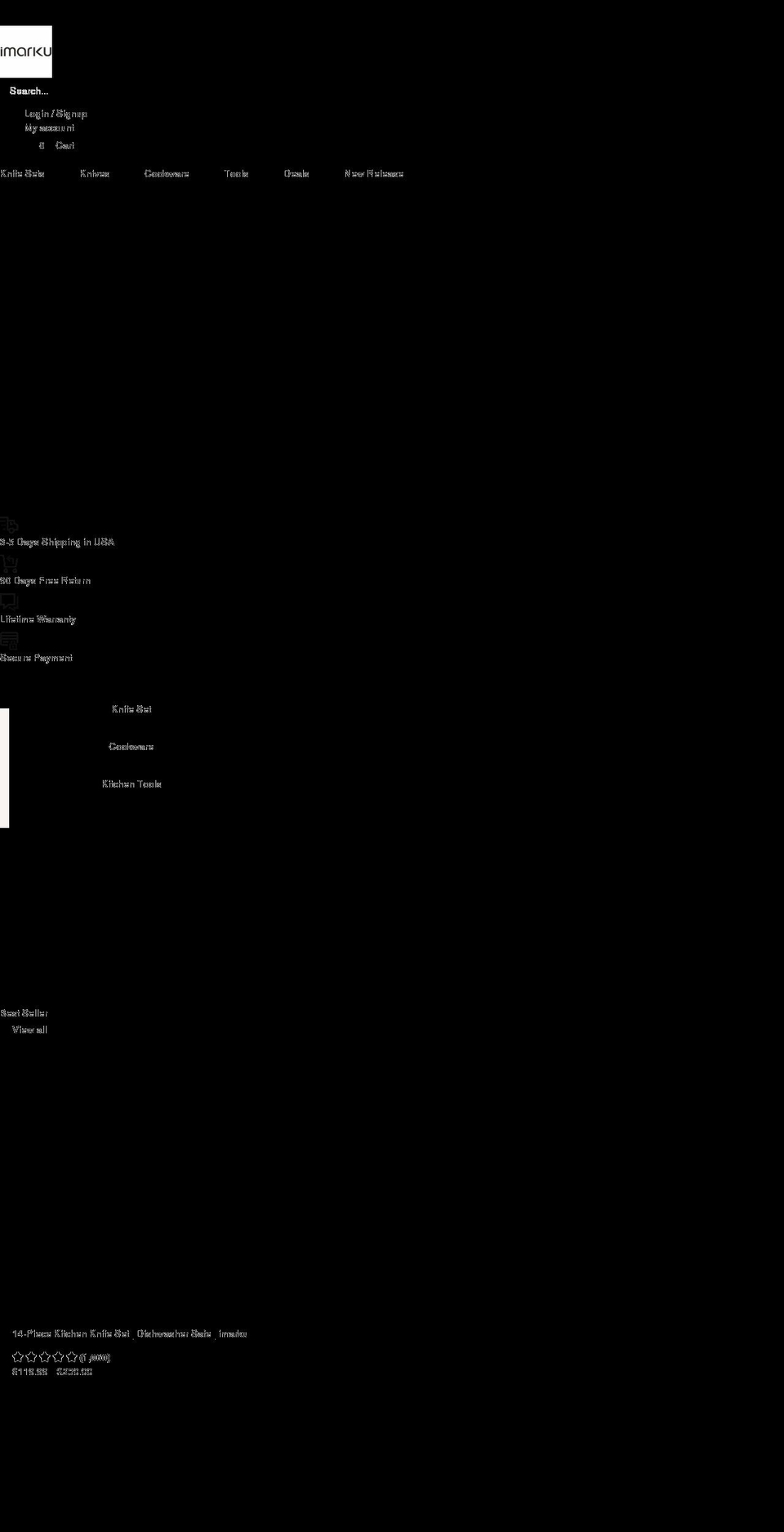 imarku.net shopify website screenshot