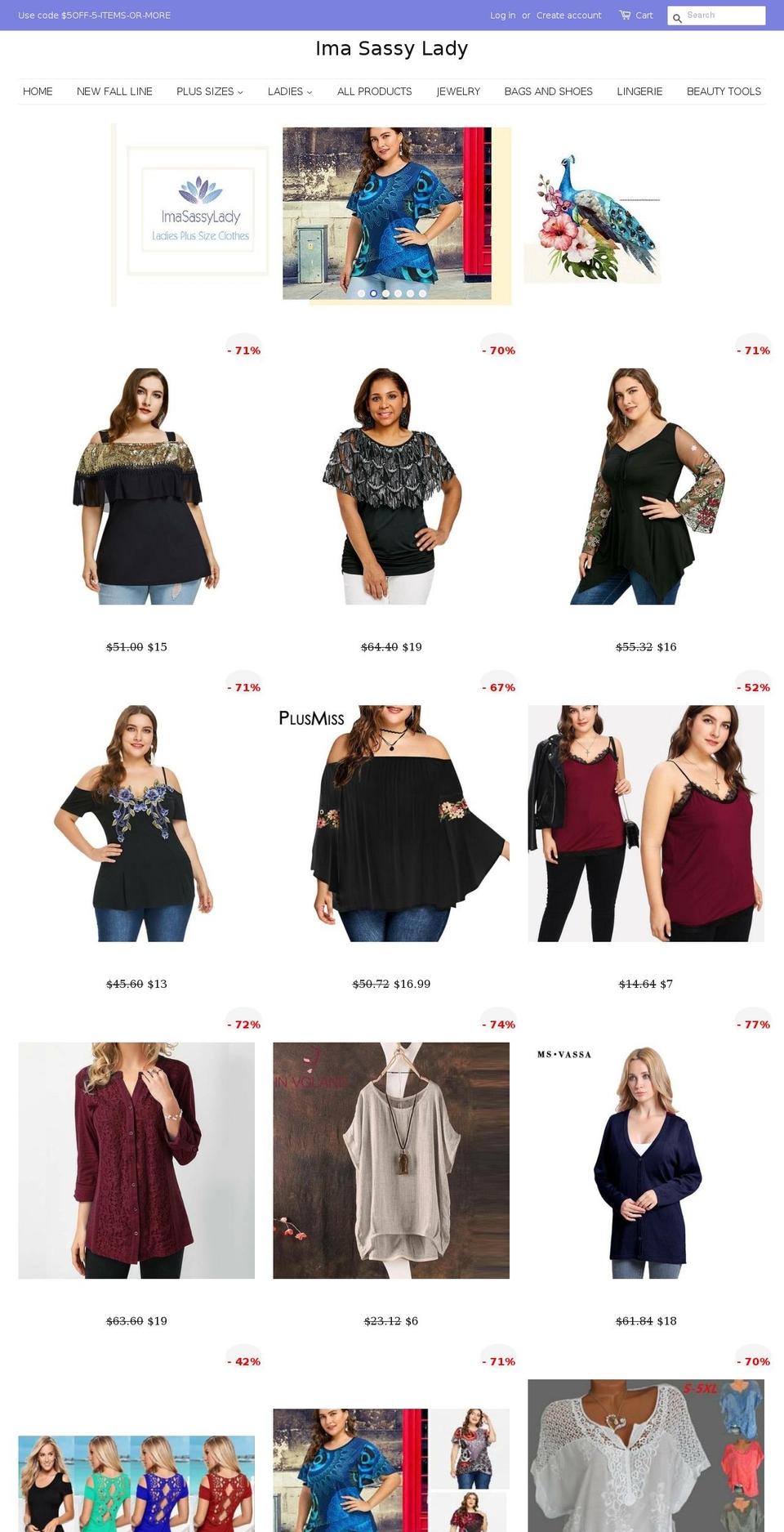 imasassylady.com — Shopify storefront screenshot