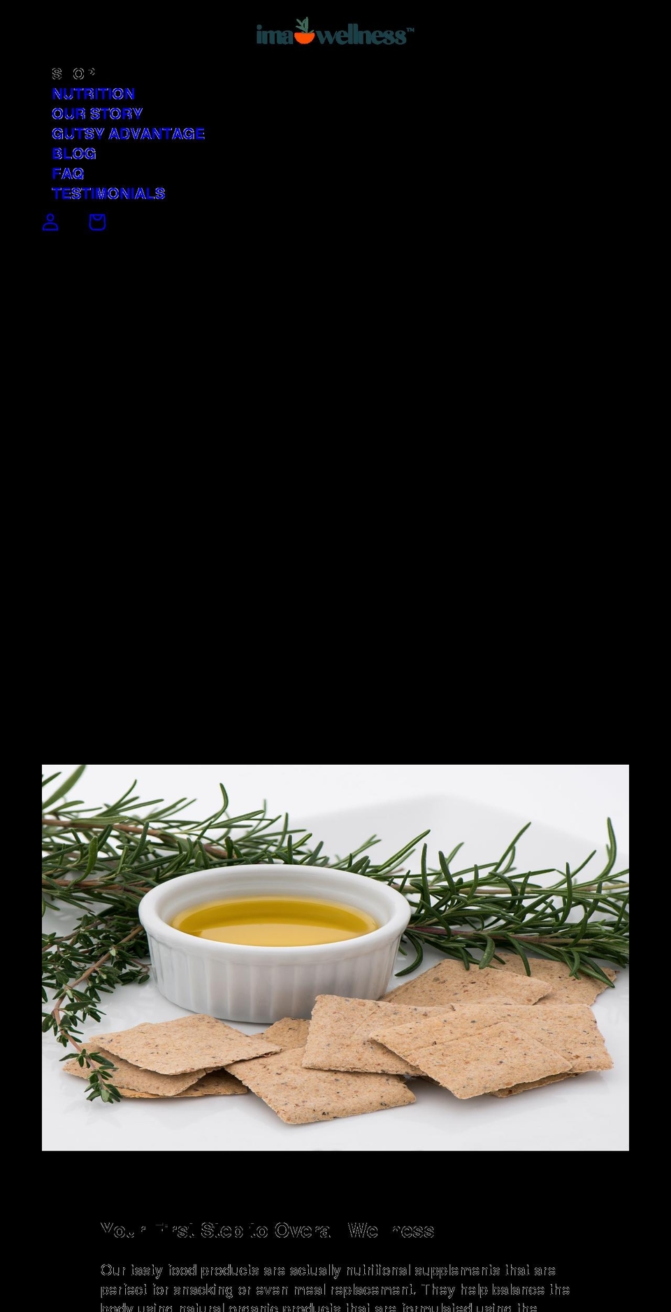 imawellness.com shopify website screenshot