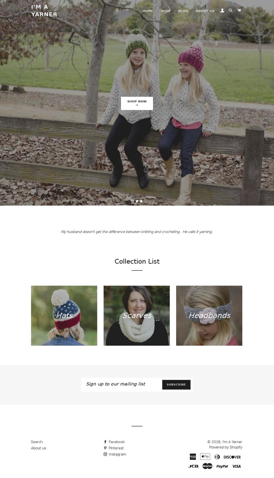 imayarner.com shopify website screenshot