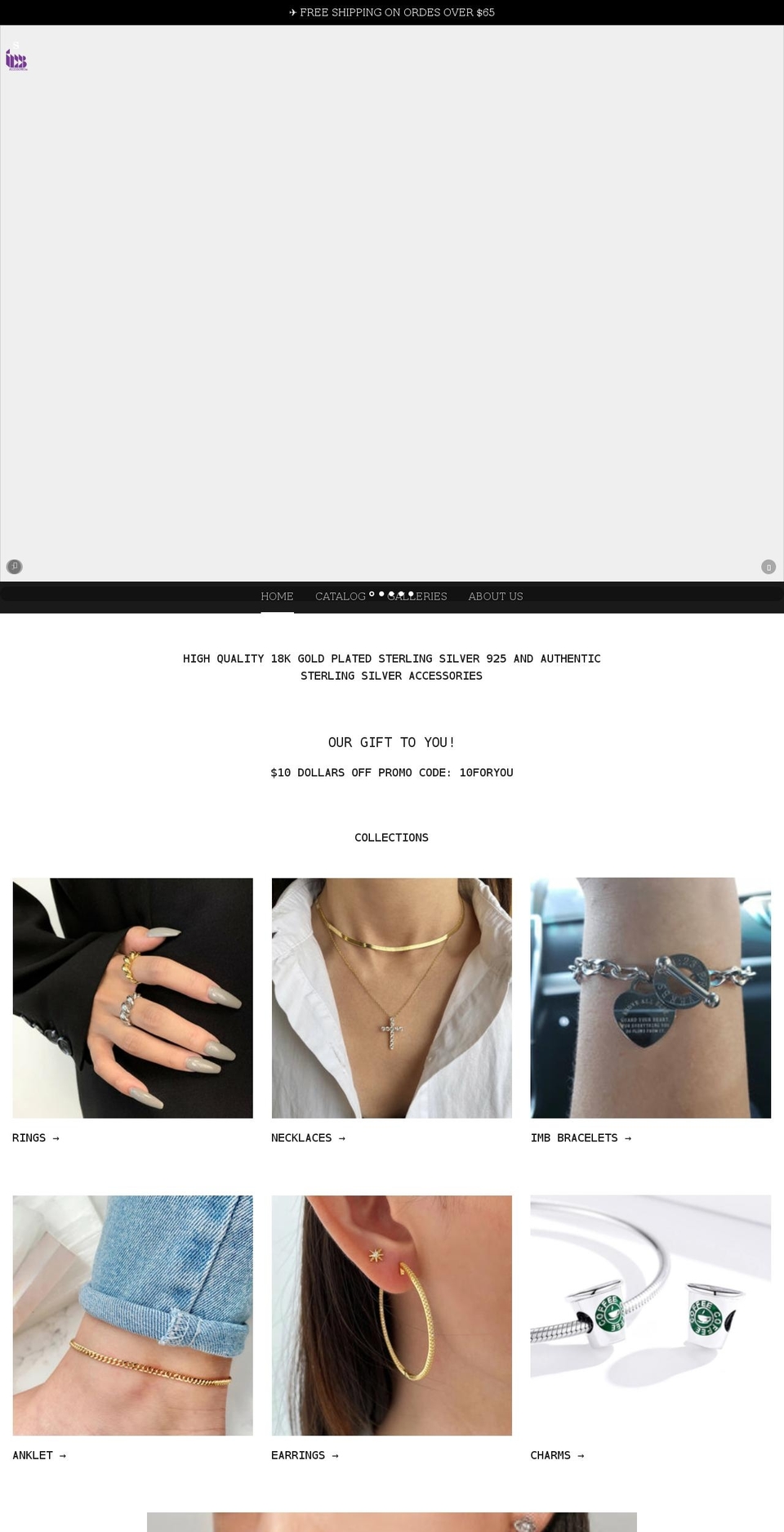 imbaccessories.com shopify website screenshot
