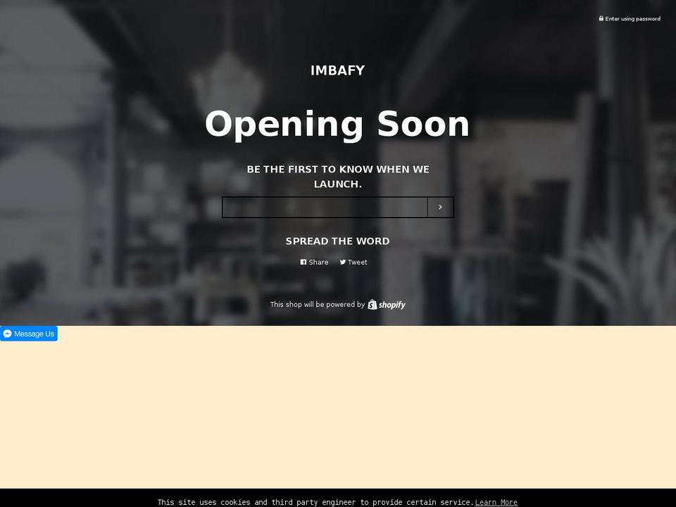 imbafy.com shopify website screenshot