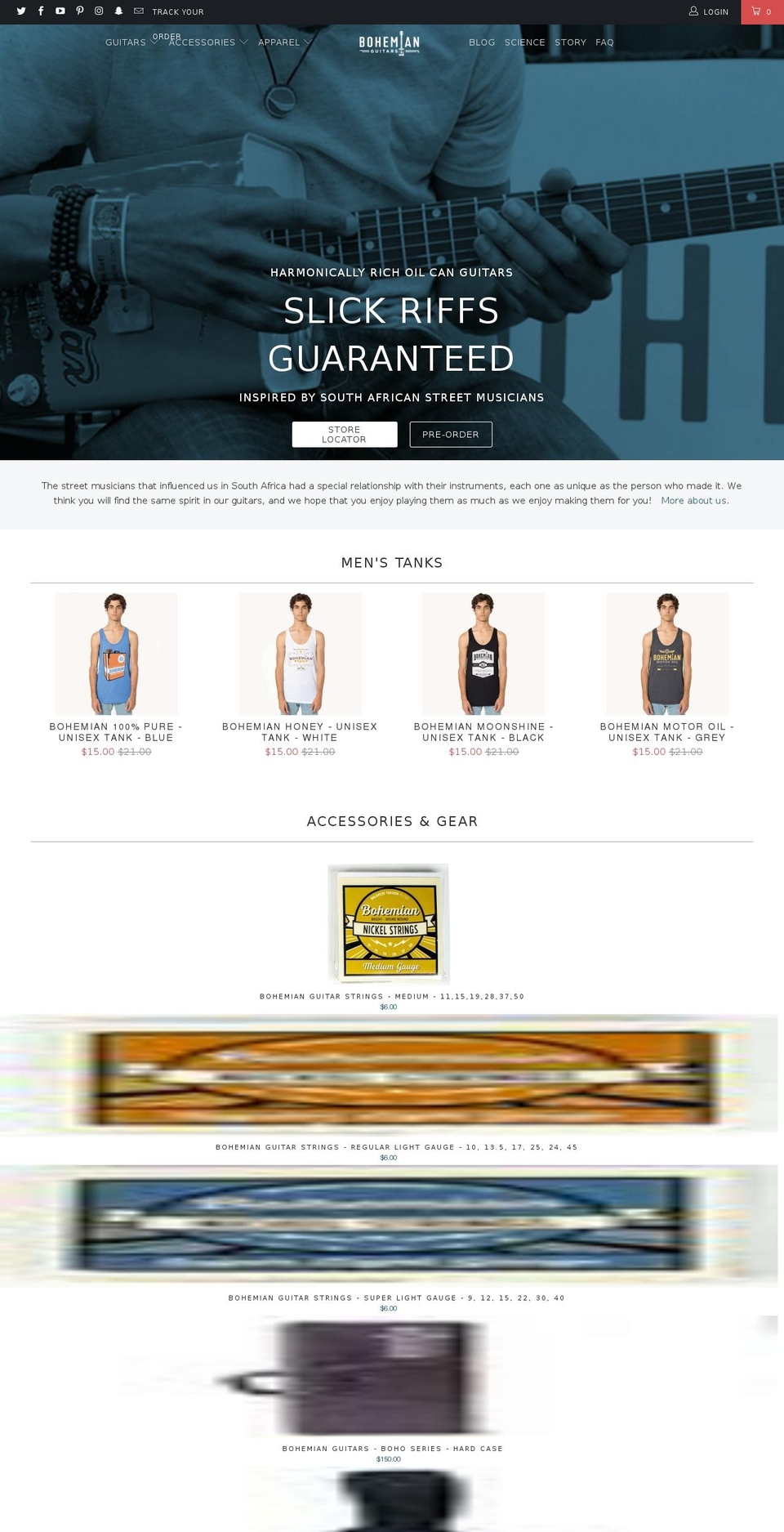 imbohemian.com shopify website screenshot