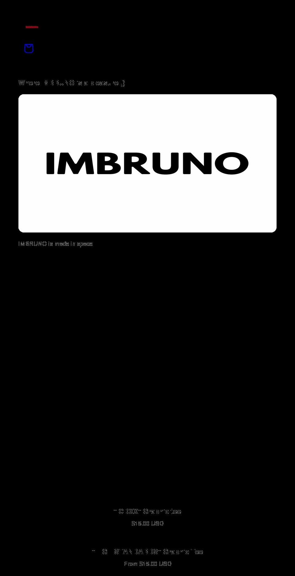imbruno.net shopify website screenshot