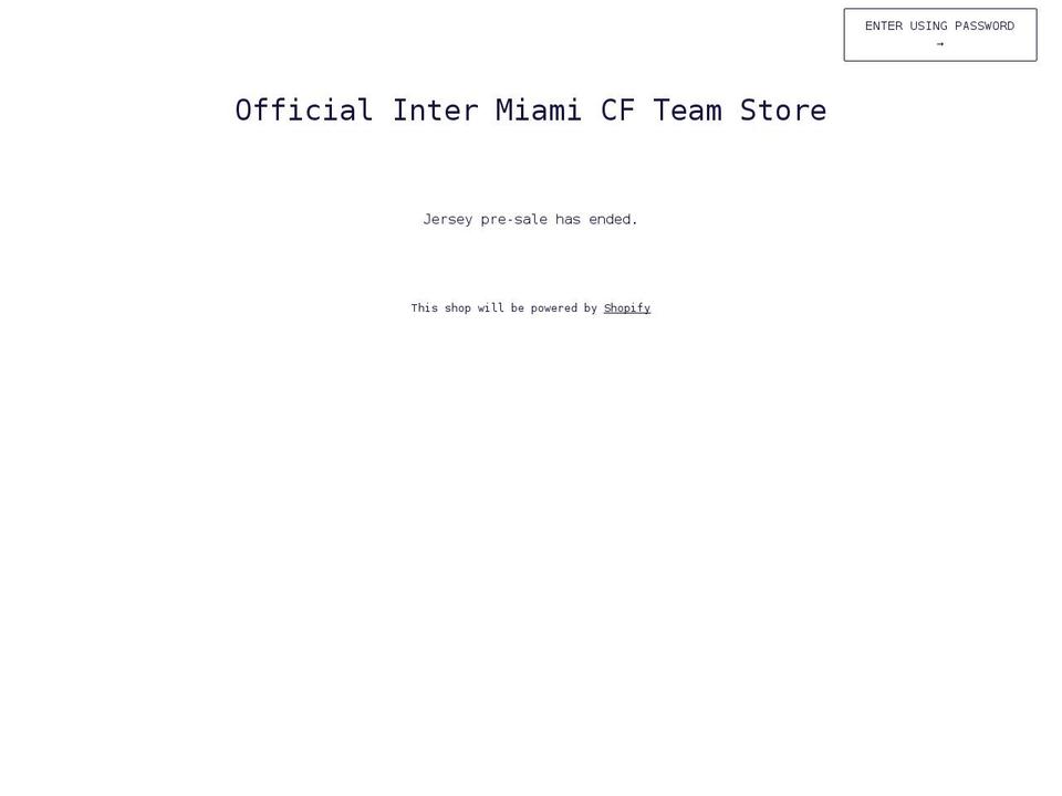 imcfteamstore.com shopify website screenshot