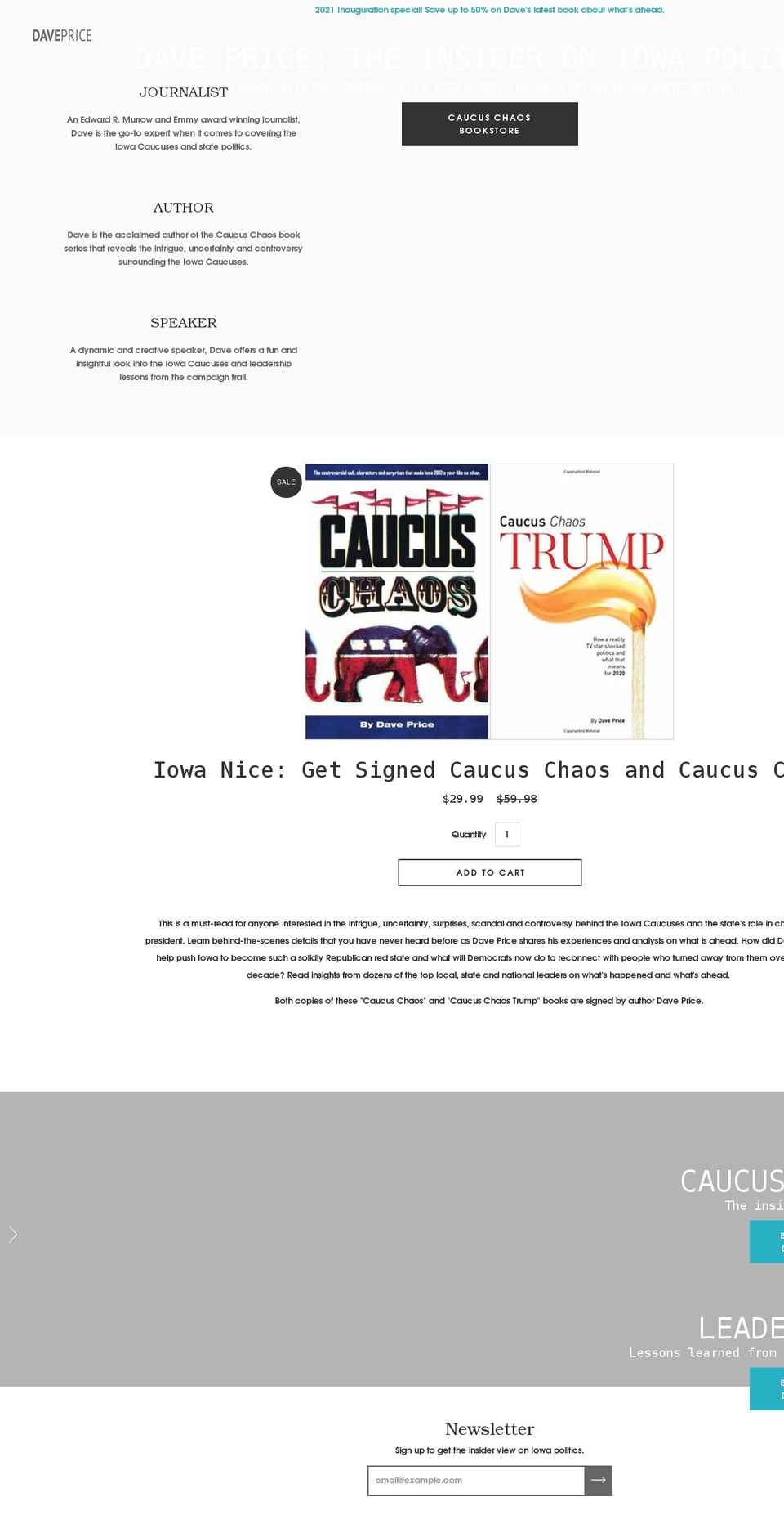imdaveprice.com shopify website screenshot