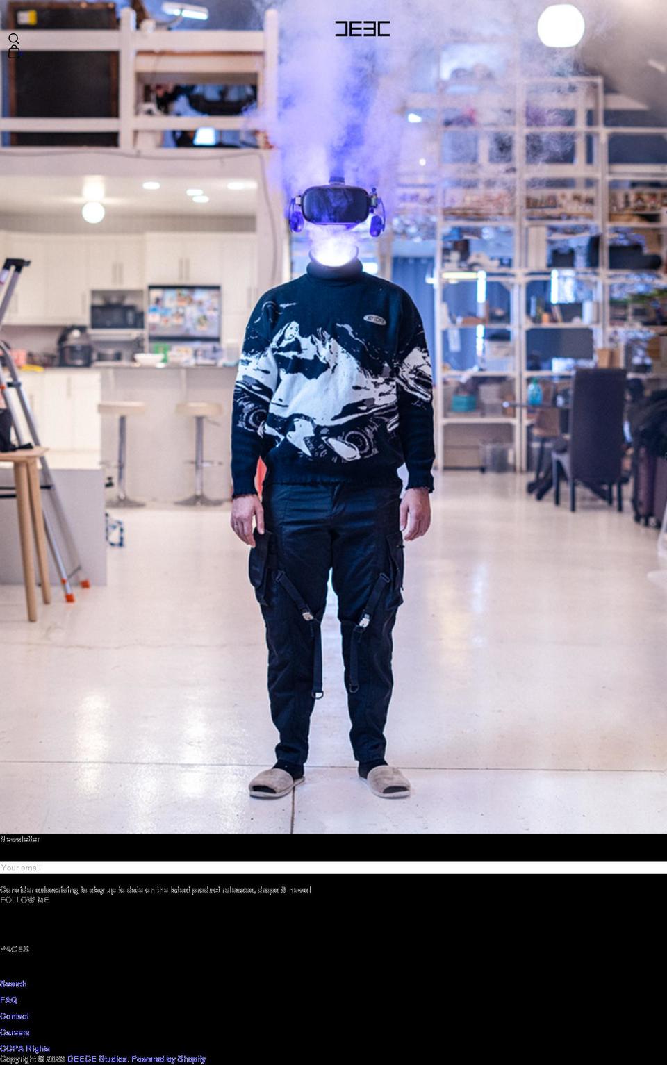 imdeece.com shopify website screenshot
