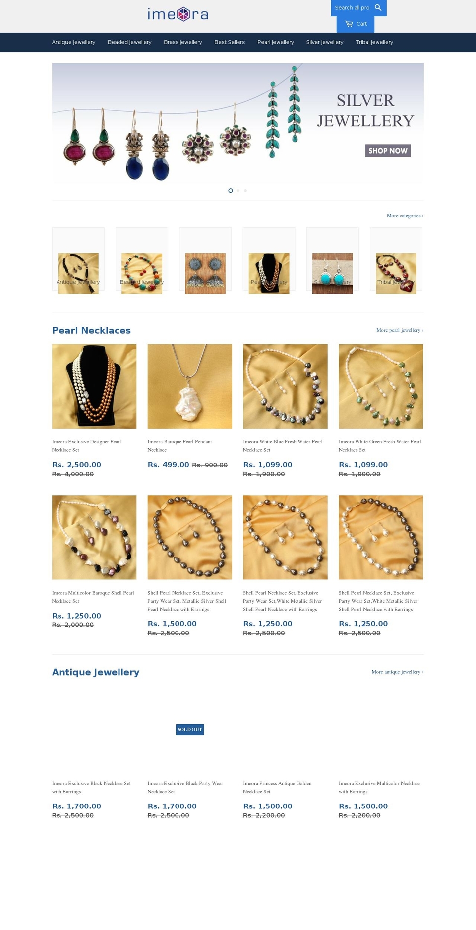 imeora.com shopify website screenshot