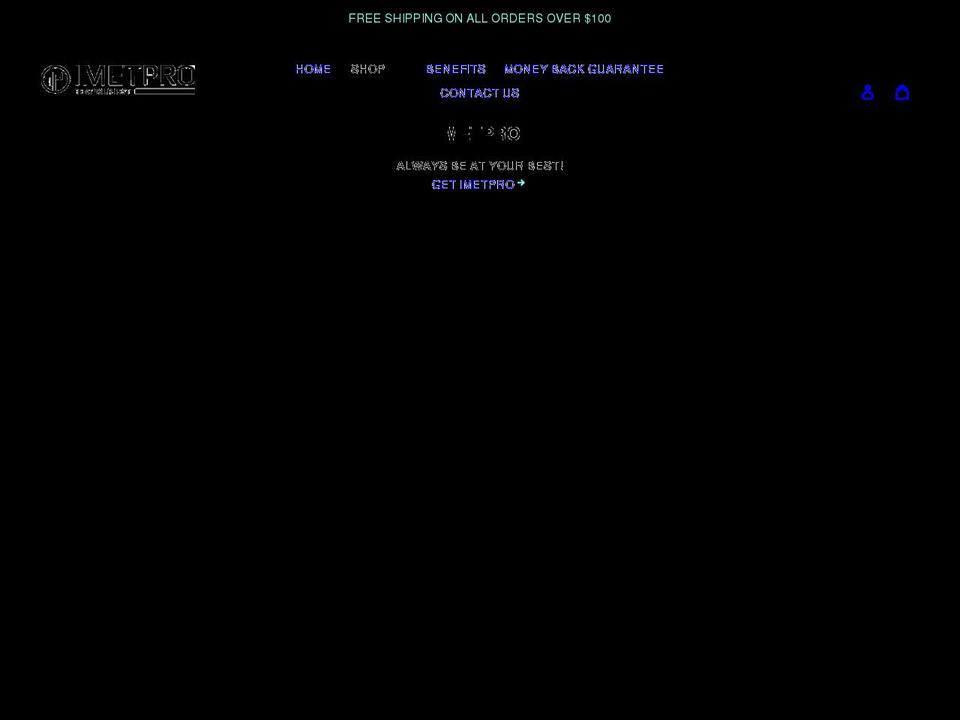imetpro.com shopify website screenshot