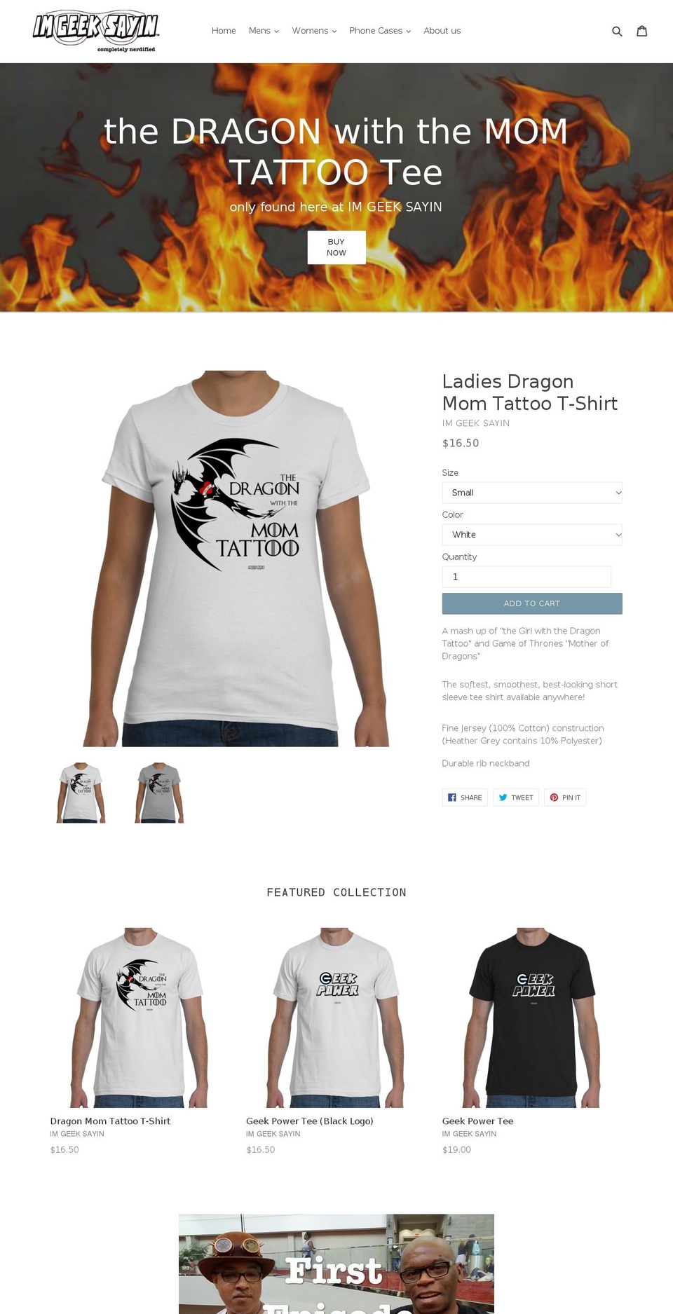imgeeksayin.com — Shopify storefront screenshot