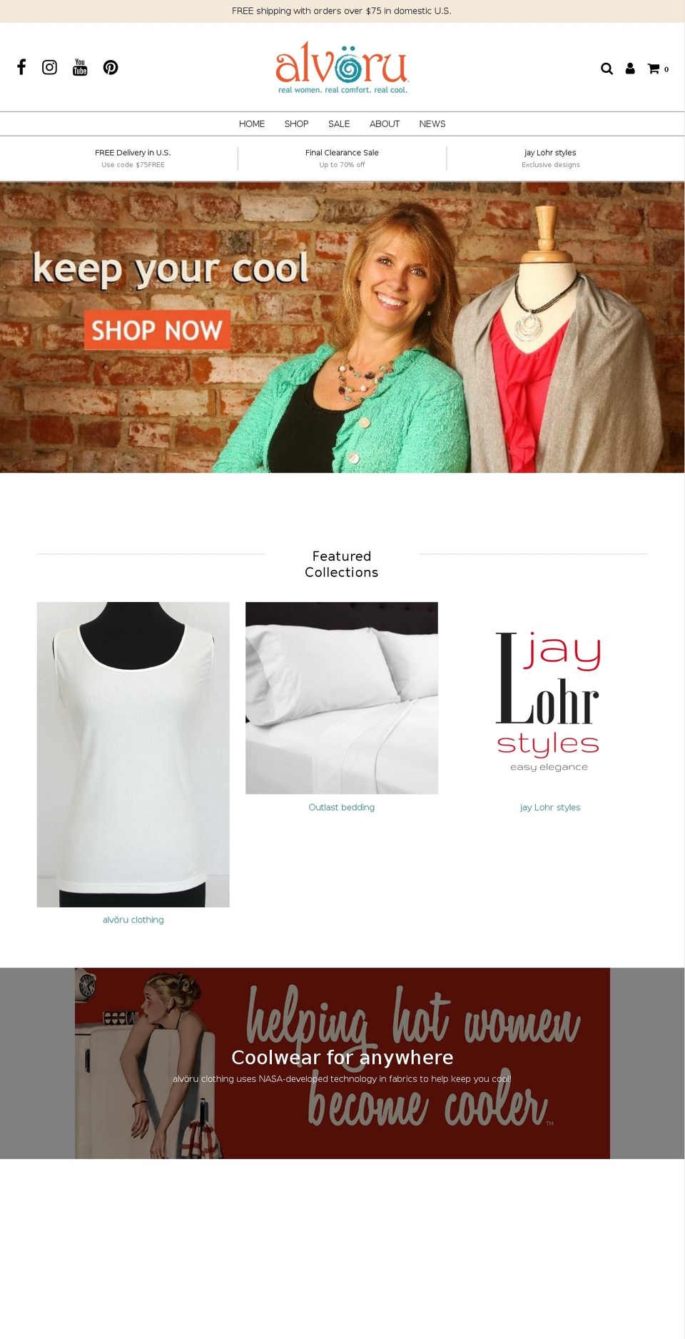 imhavingahotflash.com shopify website screenshot