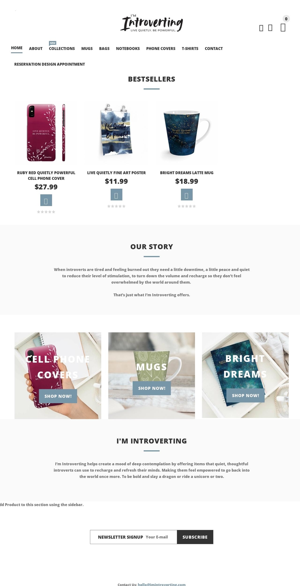 install-me-yourstore-v2-1-8 Shopify theme site example imintroverting.com