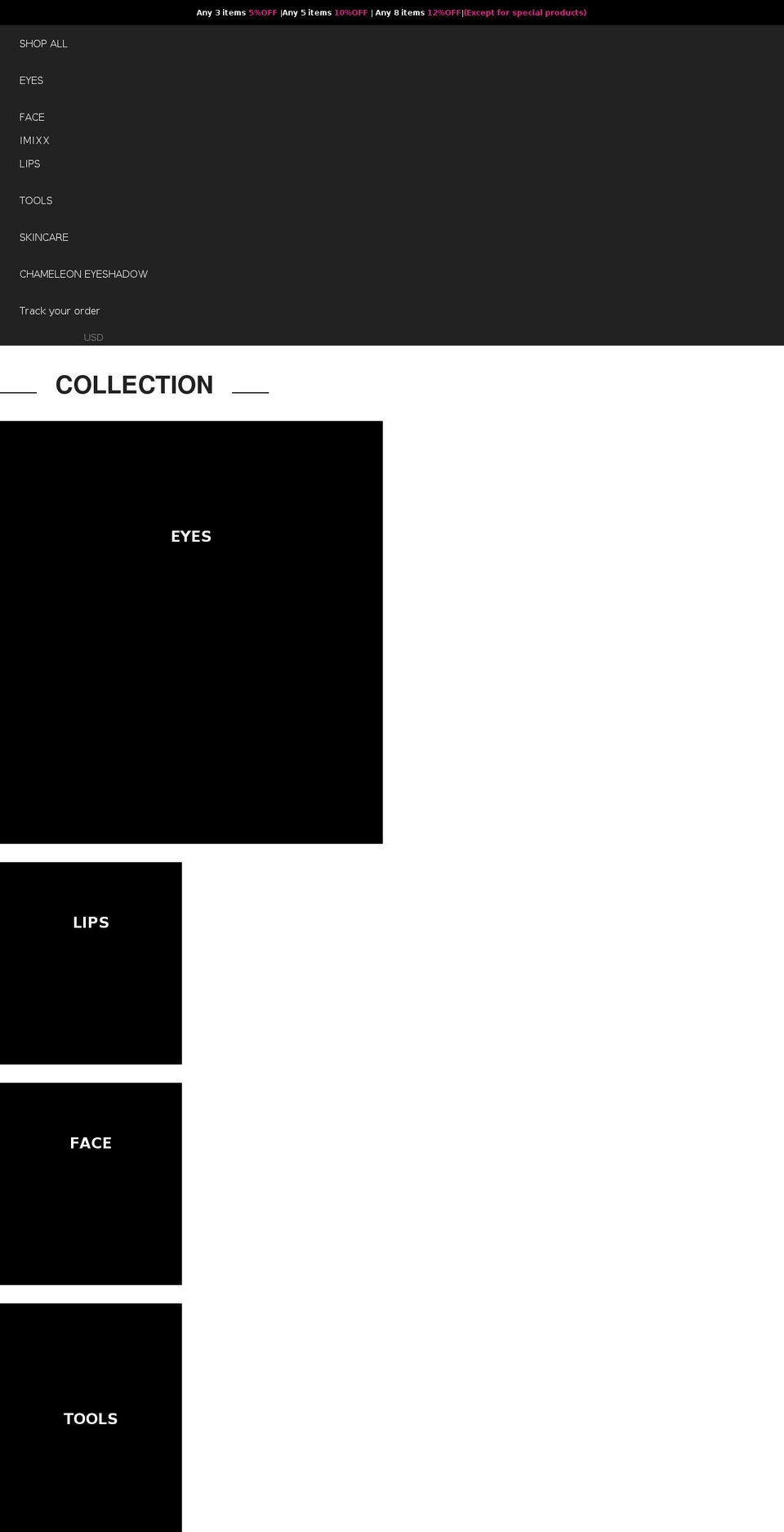 imixx.net shopify website screenshot
