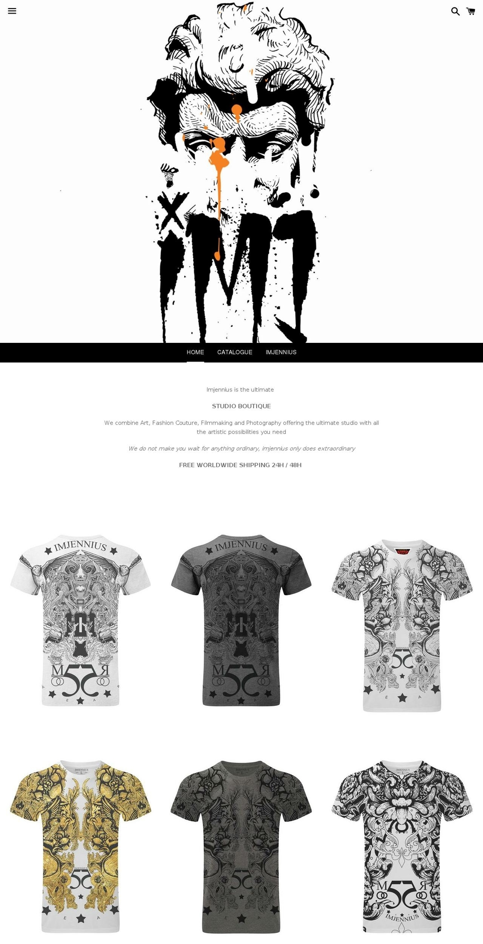 imjennius.com shopify website screenshot