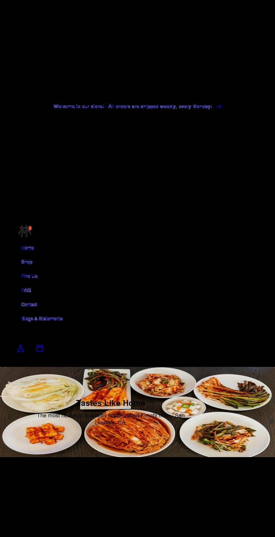 imkimchi.com shopify website screenshot