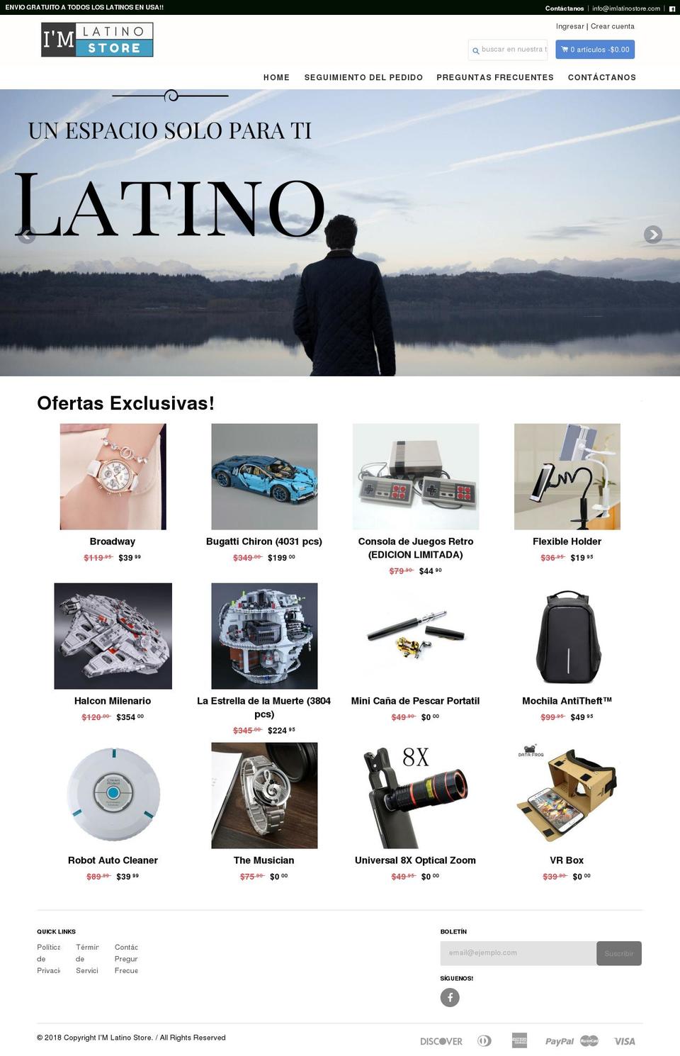imlatinostore.com — Shopify storefront screenshot