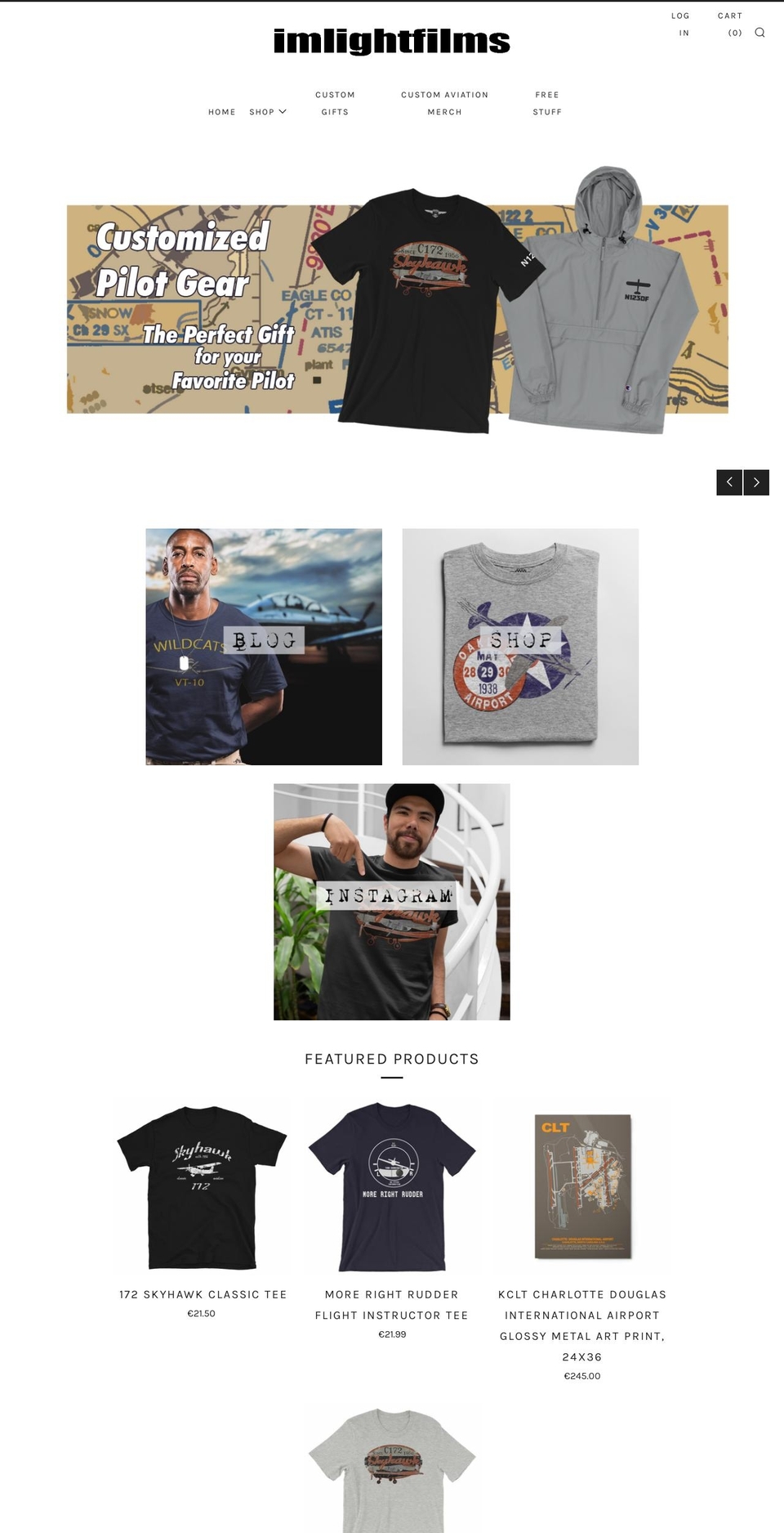 imlightfilms.com shopify website screenshot