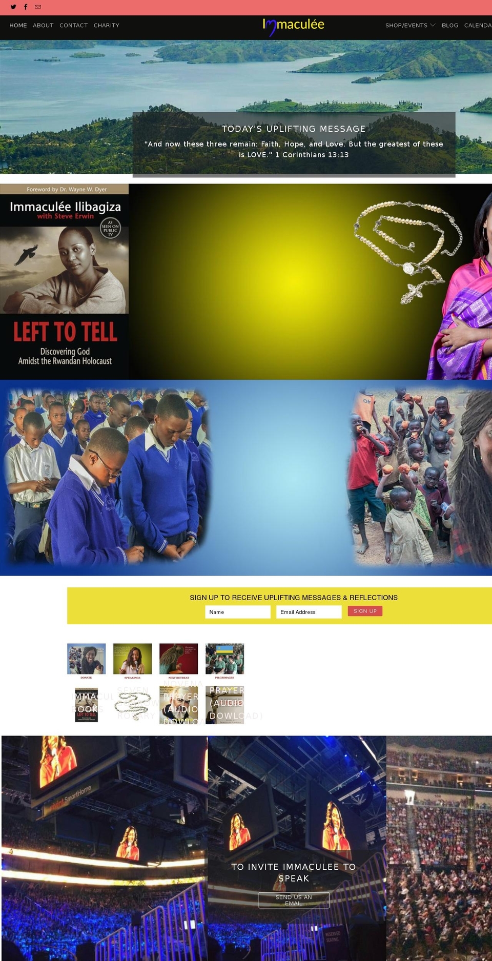 immaculee.com shopify website screenshot