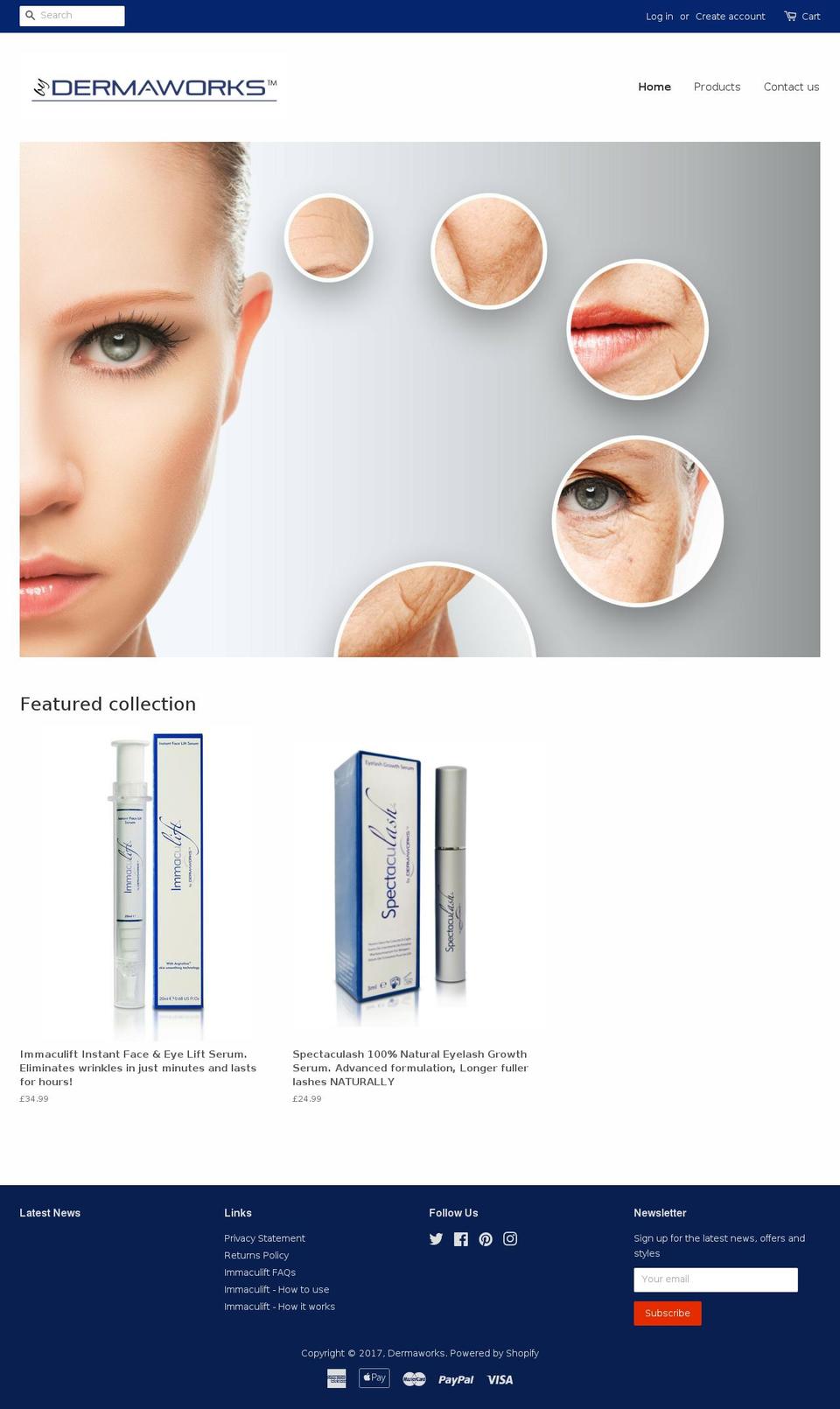 immaculift.com shopify website screenshot