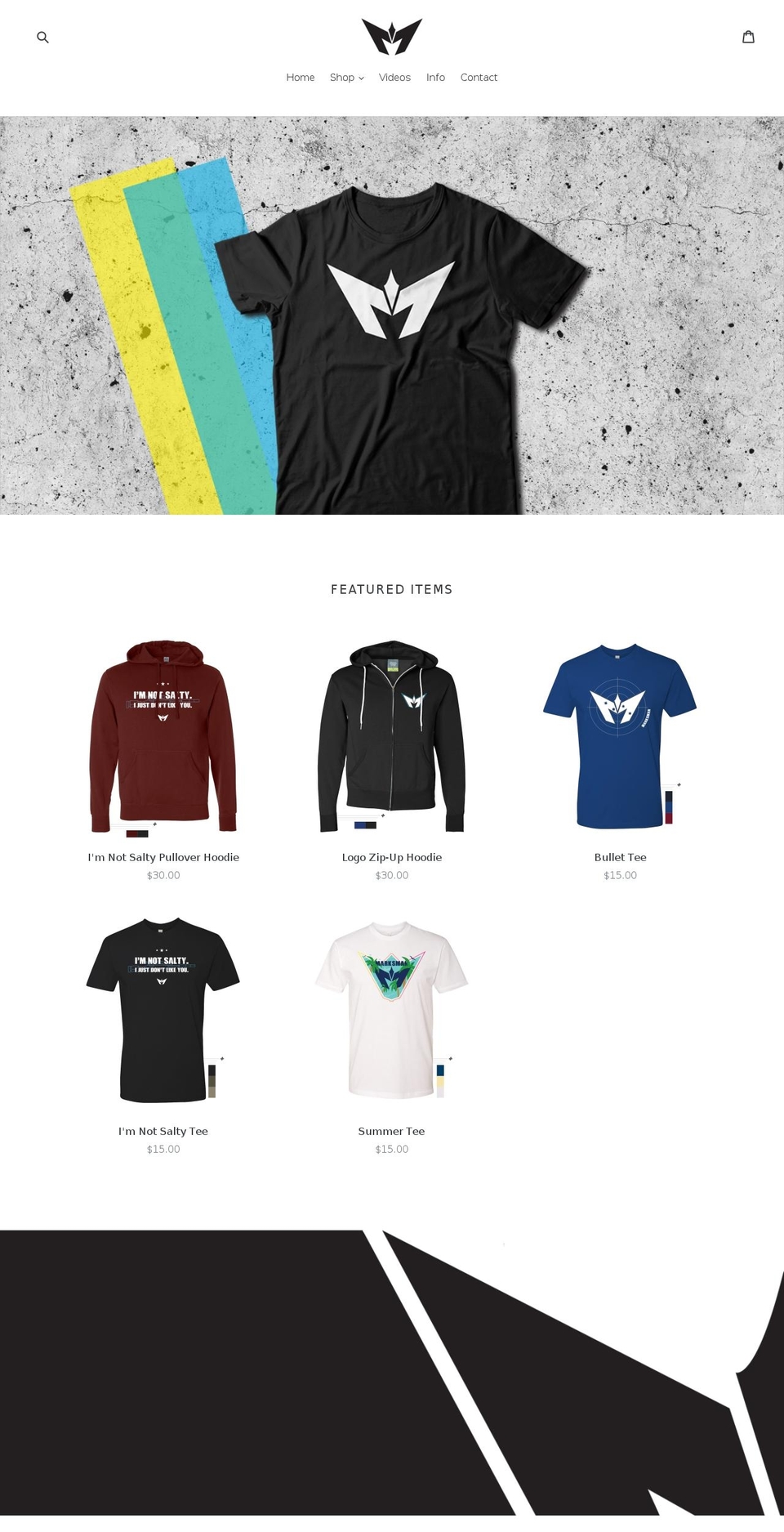 immarksman.com — Shopify storefront screenshot