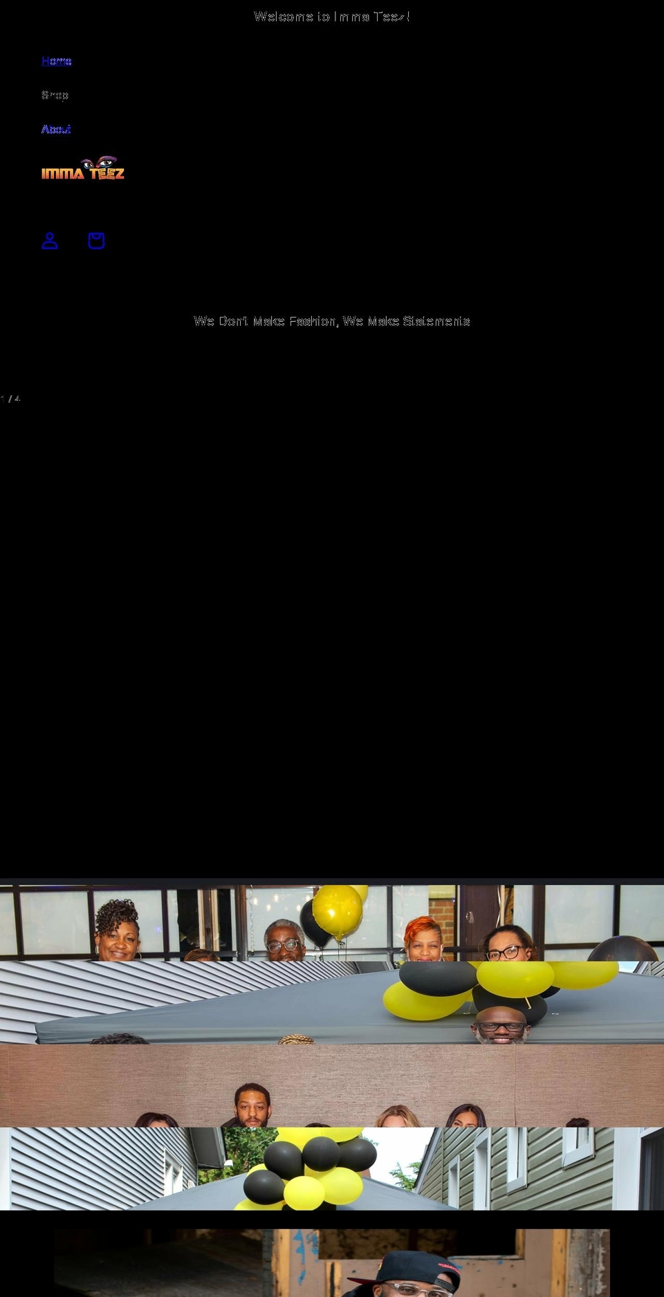 immateez.com shopify website screenshot