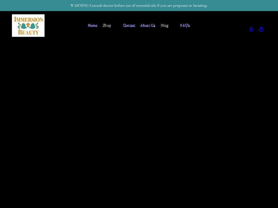 immersion-beauty.com shopify website screenshot