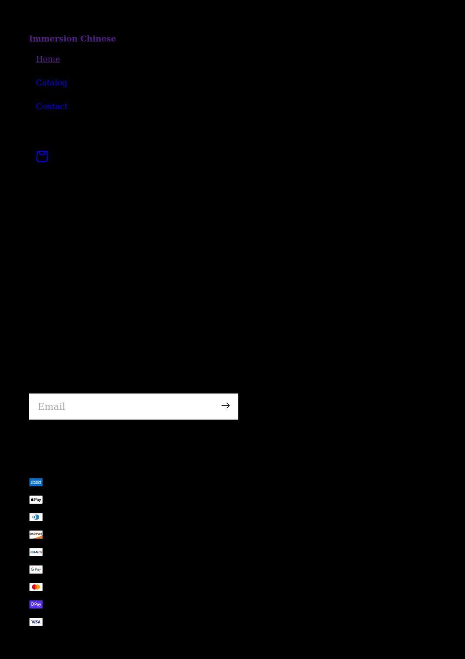 immersionchinese.com shopify website screenshot