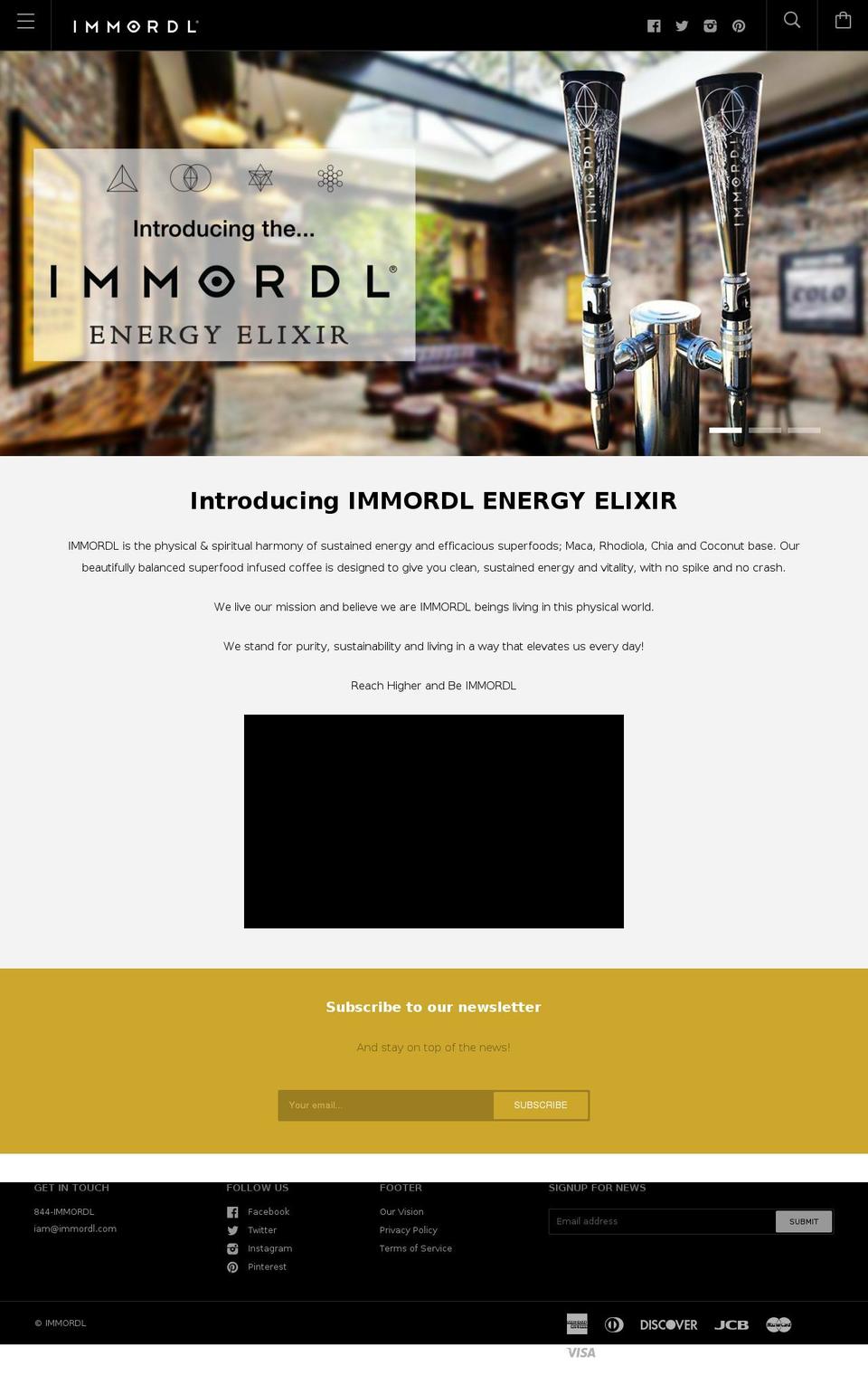 immordal.com — Shopify storefront screenshot