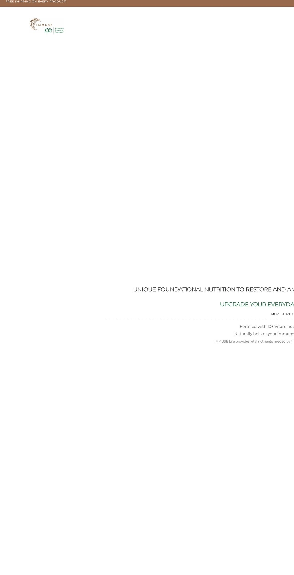 immuse.com shopify website screenshot