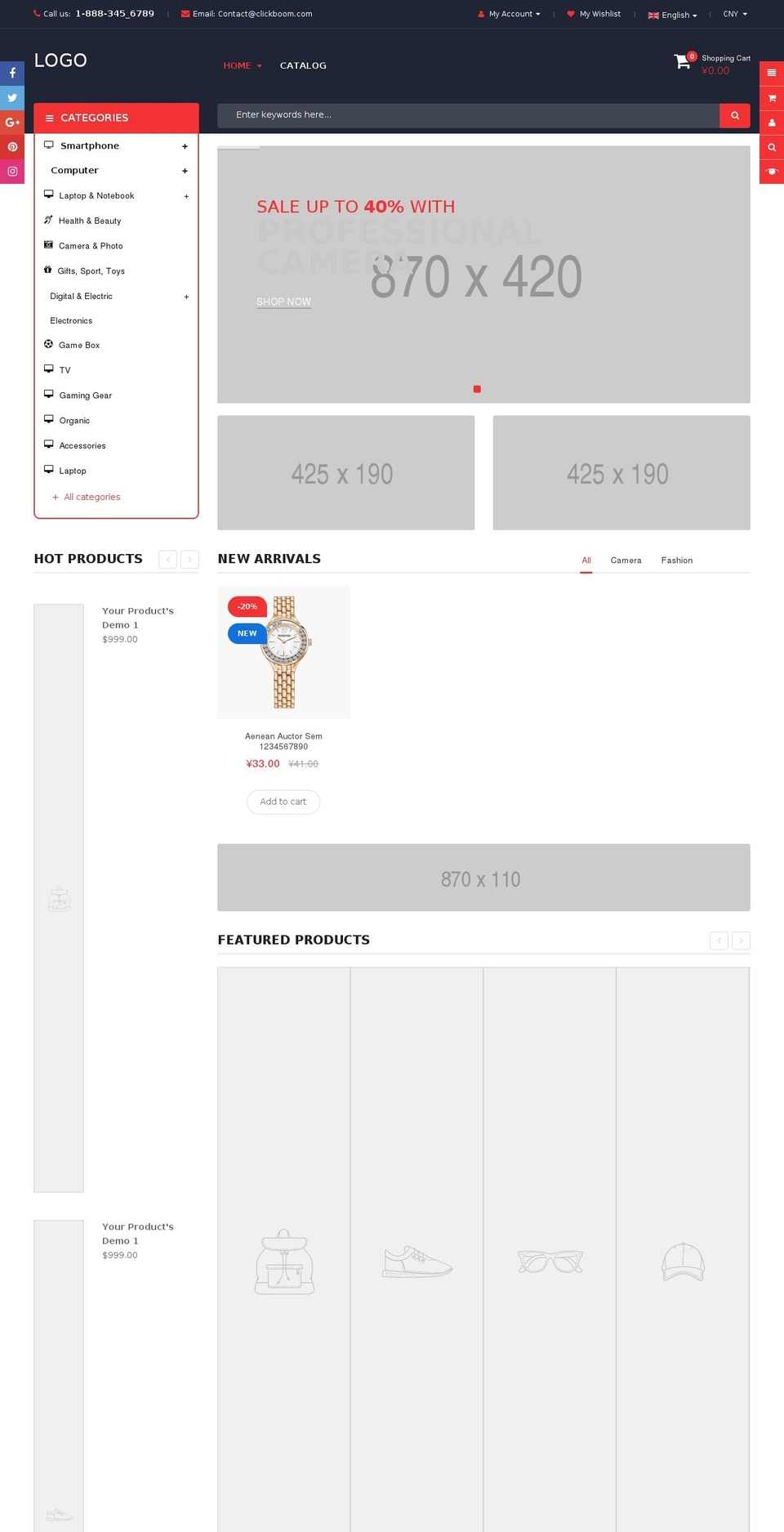 clickboom-home3 Shopify theme site example imoj.com